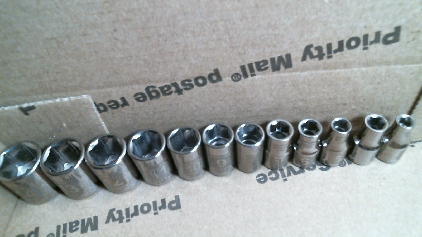 AF Craftsman Tools 12 UNUSED 1/4″ DR. 6PT METRIC SOCKETS 4 TO 14 NO SKIPS