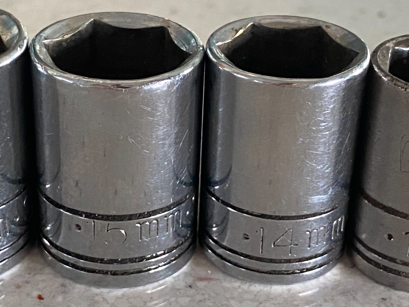 SK Tools 3/8″ Drive Shallow 6 Point Metric Socket Lot 11 Pieces