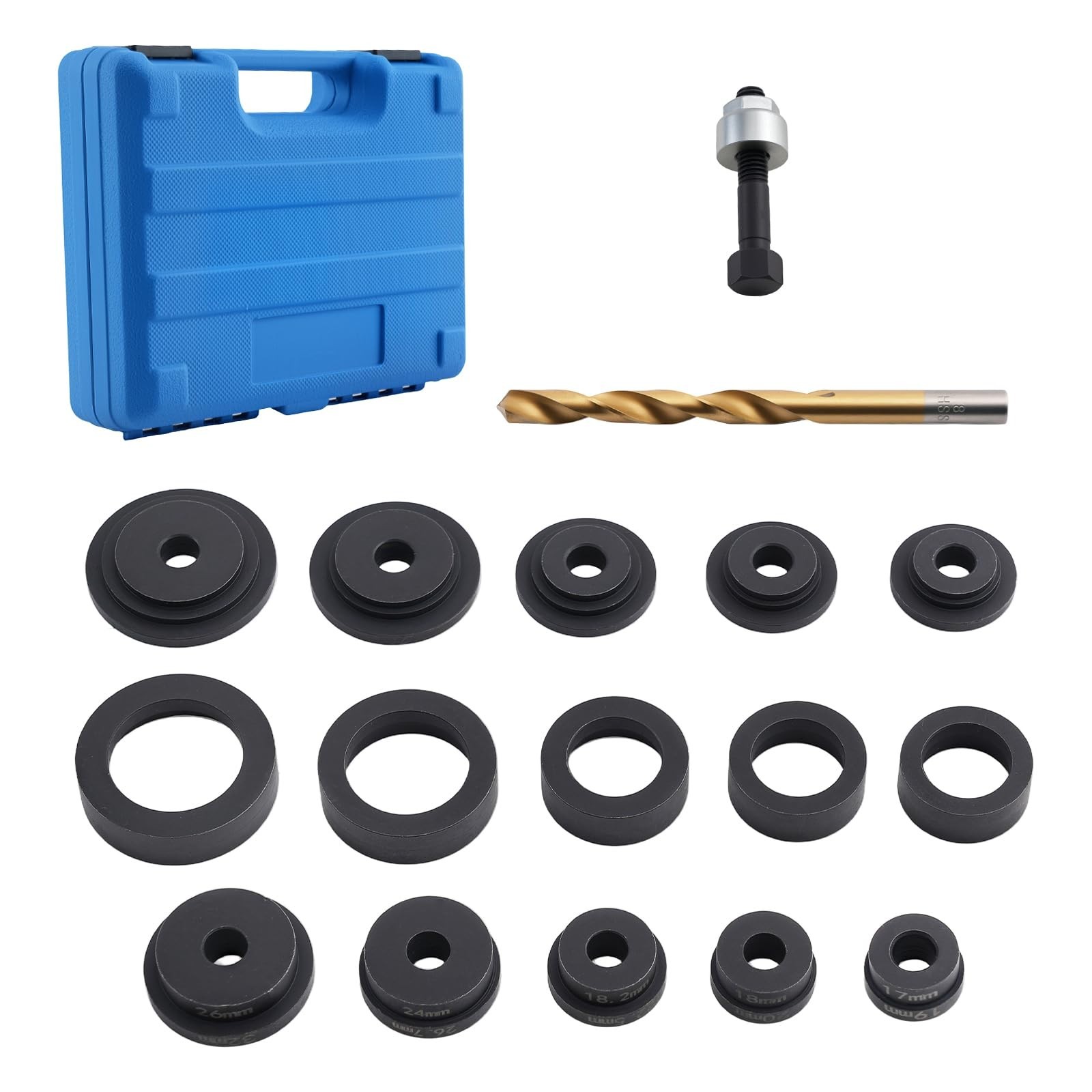 Parking Sensor Hole Punch Tool – 17mm-32mm Lens Cutter for Car Camera & Radar, 1