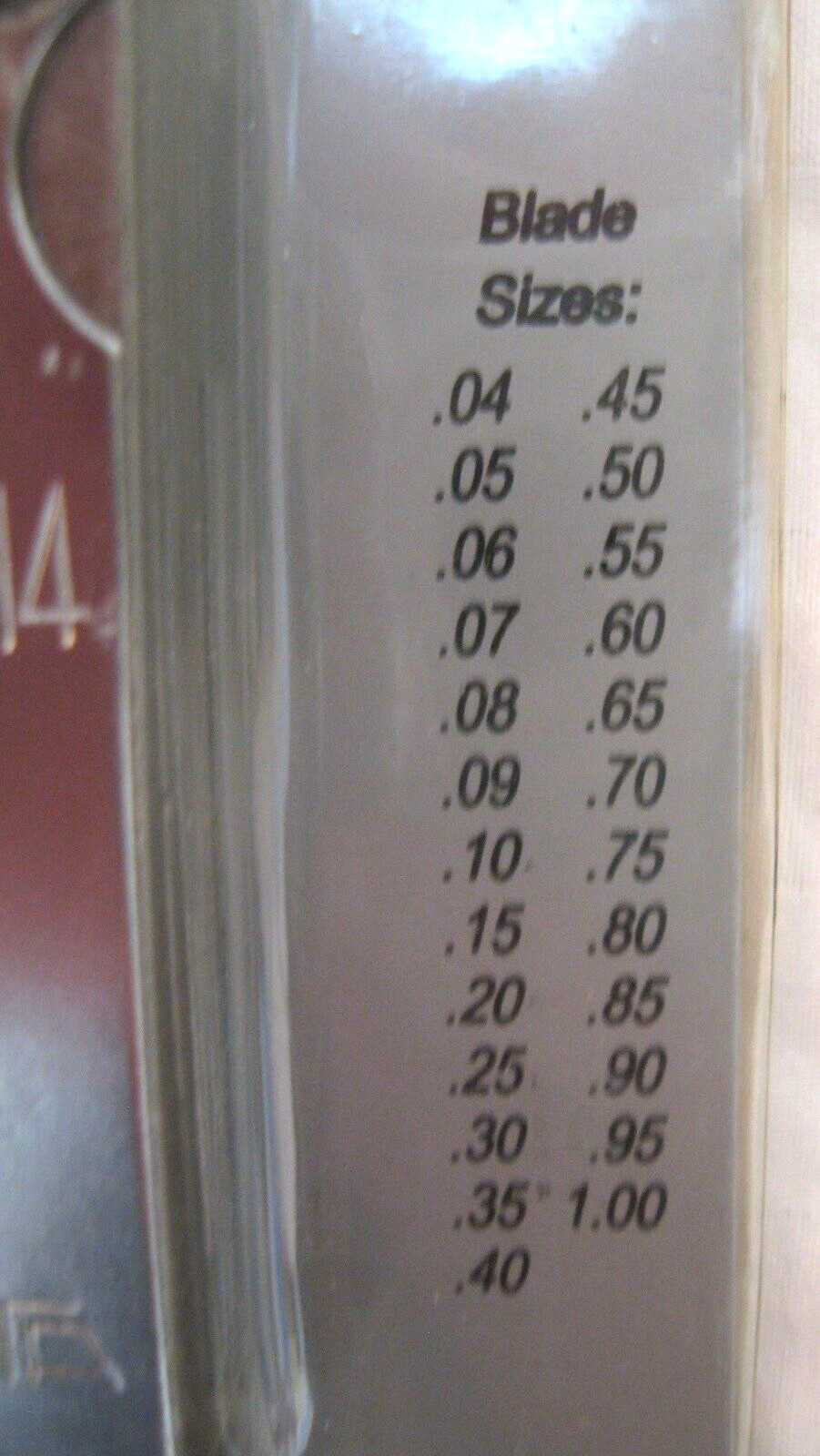 A314 25-BLADES METRIC FEELER GAUGE SET FROM 0.04mm TO 1.0mm