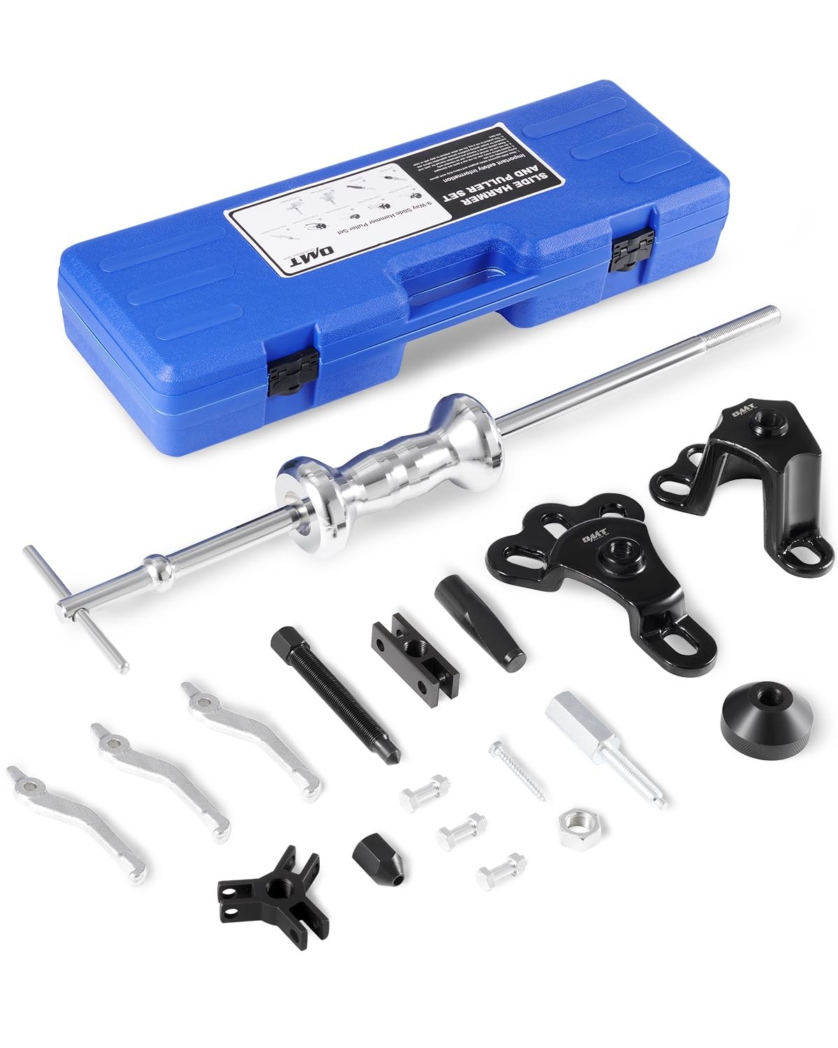 Orion Motor Tech 18pc Slide Hammer Puller Set 9-Way Bearing Hub Removal Kit