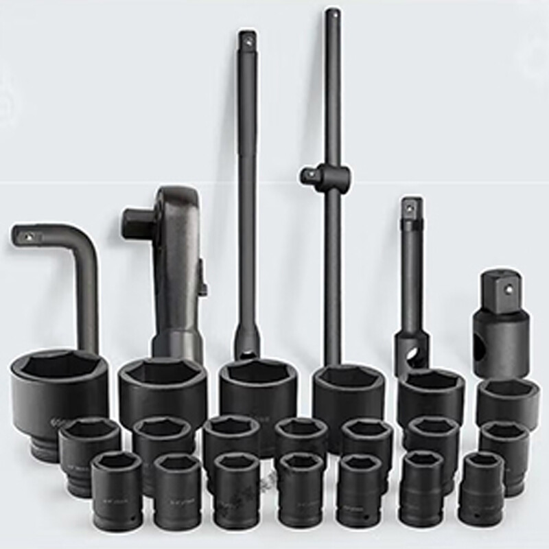 26Pieces 3/4″ Drive Deep Impact Socket Set 6-Point Sockets Chrome Vanadium Steel