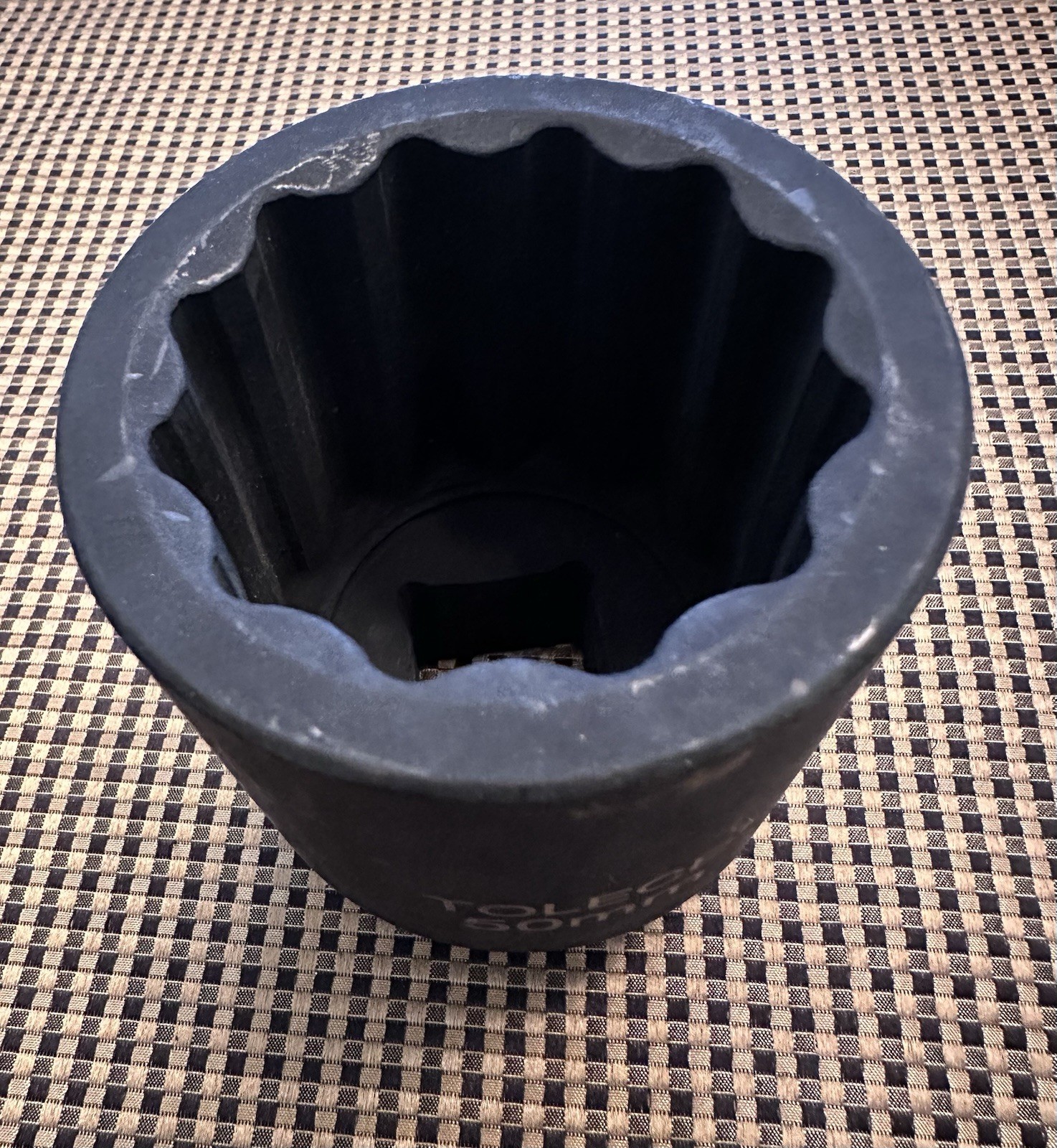 1″ Drive 50mm 12-Point Impact Socket CR-MO Steel 80mm Length