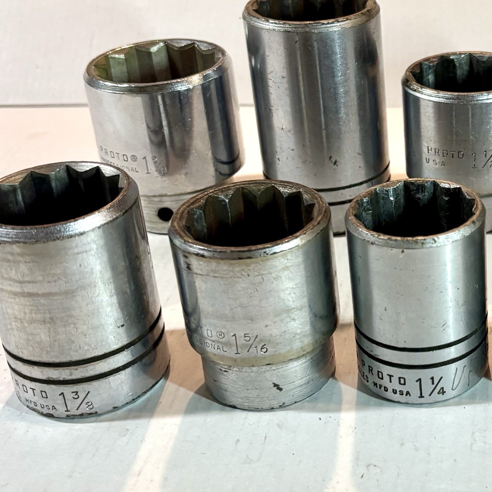 Proto 3/4” Drive 17 Piece Set Sockets Ratchet Extensions Adapters