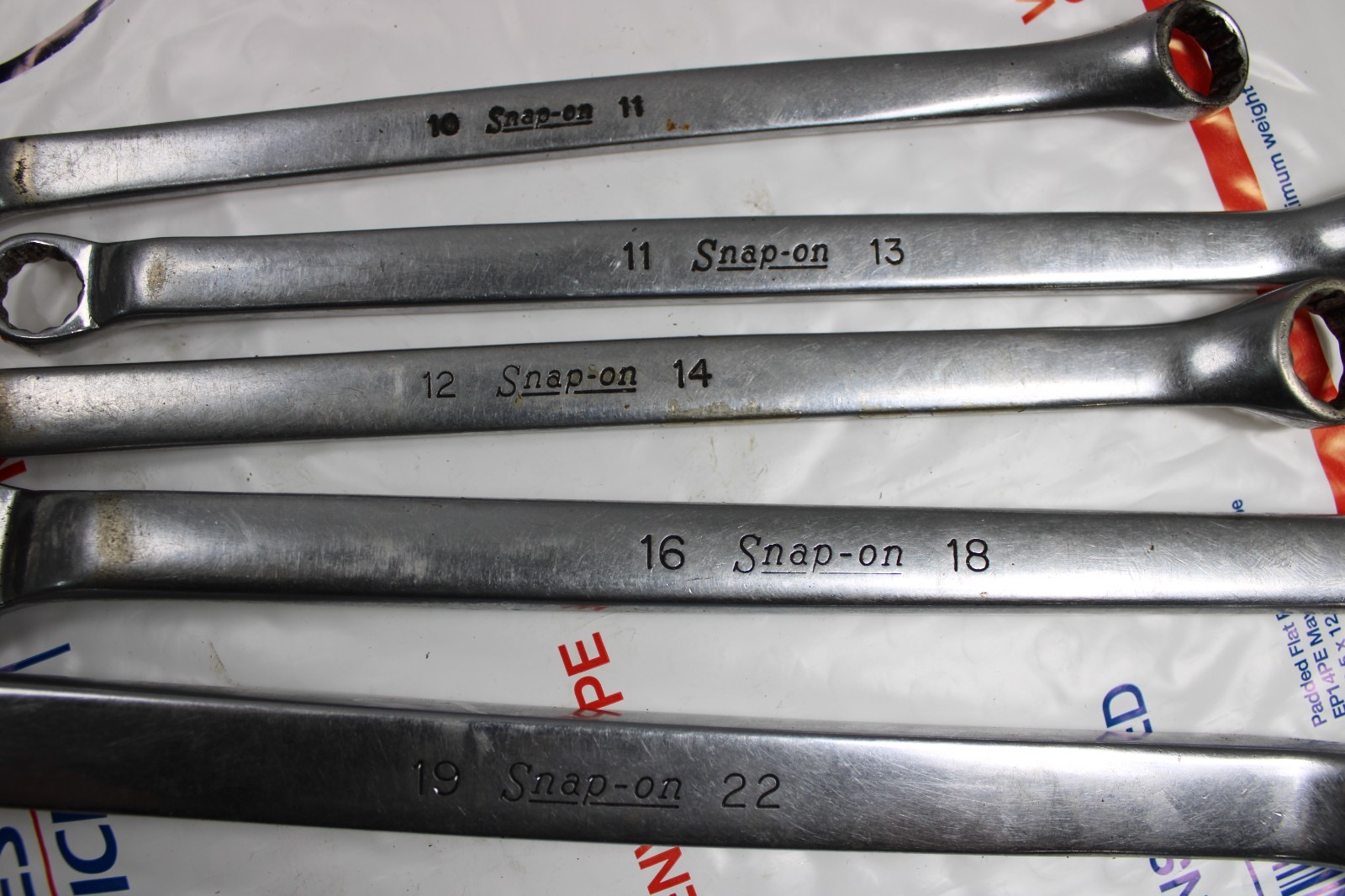 Snap On XBM Metric Double Box End 12 point Wrench Set 5 piece 10mm – 22mm