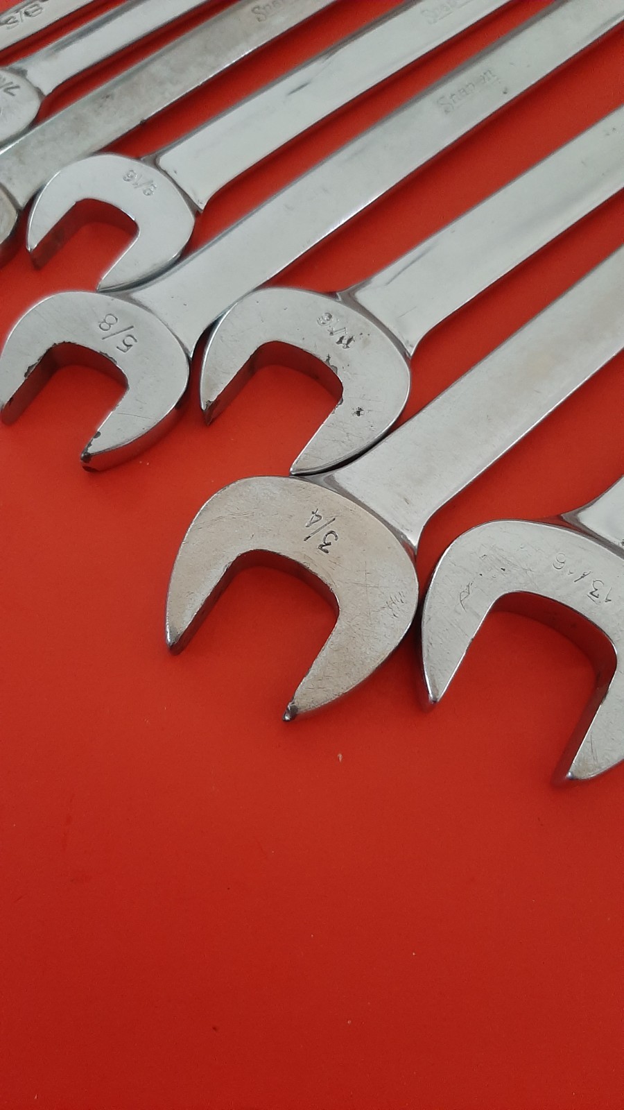 Vintage Snap-on Tools USA 7pc SAE Combination Wrench Set 3/8″ – 3/4″ OEX 601