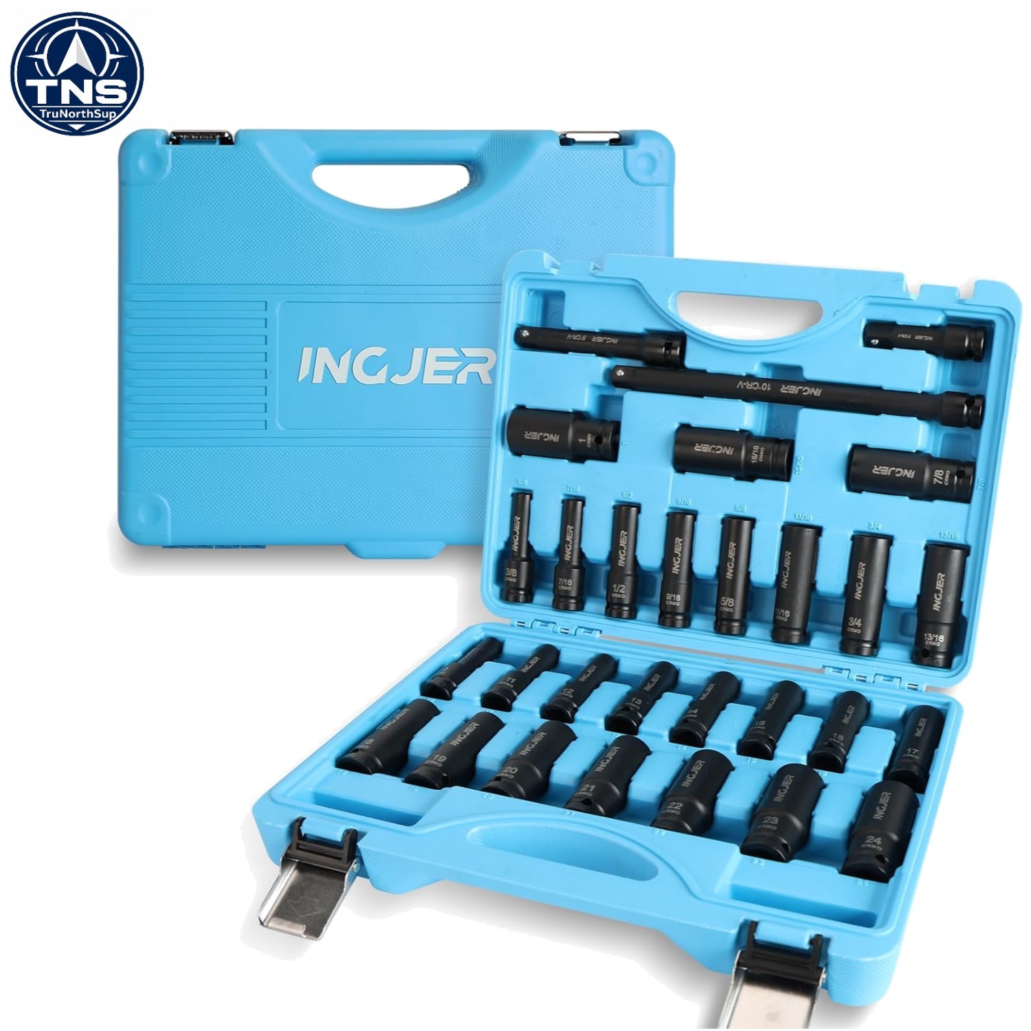 Complete 1/2″ 29PCS Impact Socket Set – Chrome Molybdenum, Corrosion Resistant