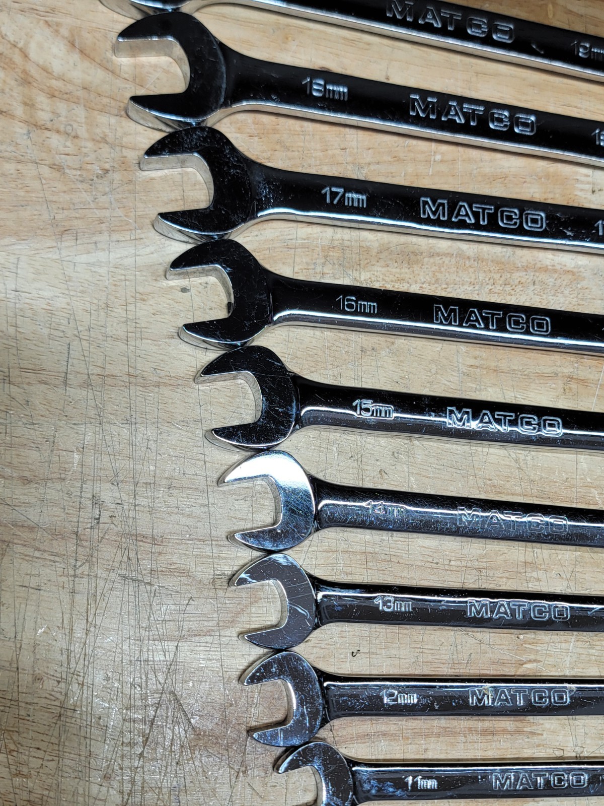 MATCO TOOLS RATCHETING WRENCH SET 12PC 8mm – 19mm 7GRC8M2 – 7GRC19M2 METRIC