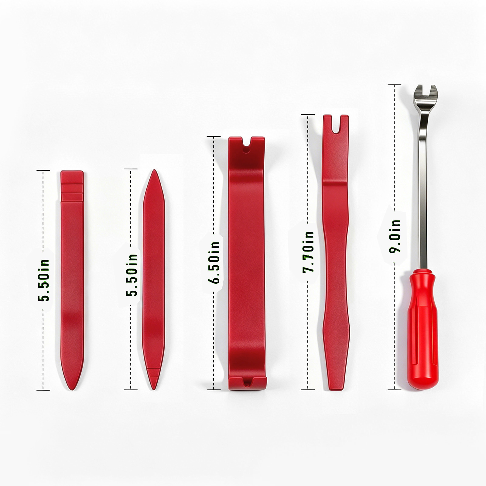 5 Auto Trim Removal Tool Kit Car Panel Door Window Fastener Remover Pry Tool Set