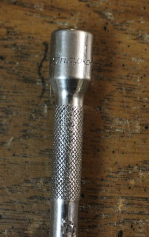 Snap-on Tools TMXWP8 1/4″ Drive 8″ long Chrome Wobble Knurled Socket Extension