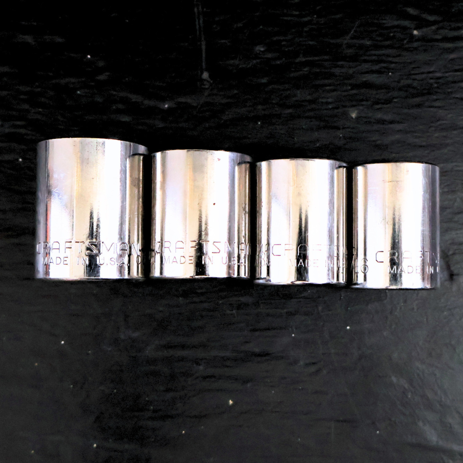 Craftsman USA Deep Socket Lot 1/2″ Drive SAE 13/16 7/8 15/16 1″ 12 Point