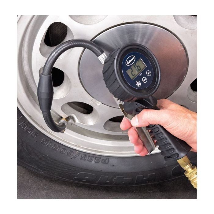 Eastwood Handheld Digital Car Tire Inflator Pressure Gauge Measure 0-100psi