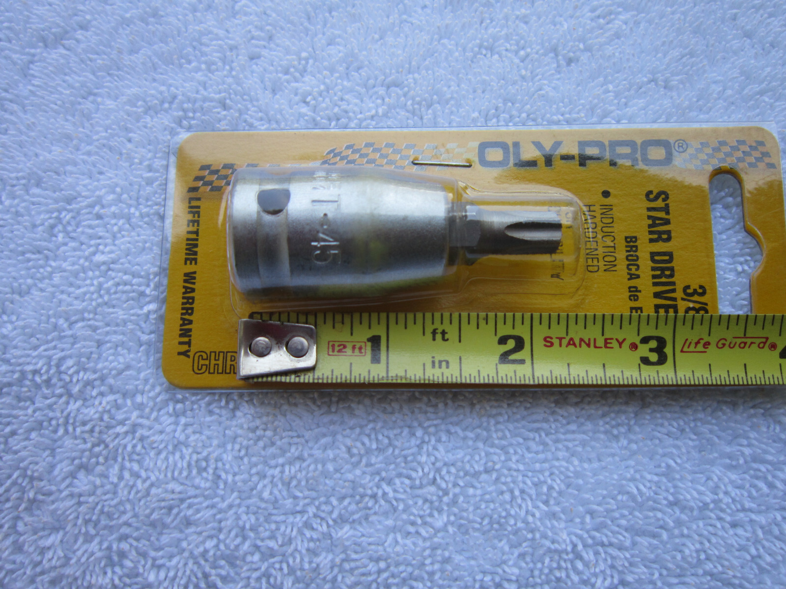 Oly-Pro – T45 (3/8″ Drive) Torx Star Bit Socket (Part # 09-045) **NEW** (T-45)