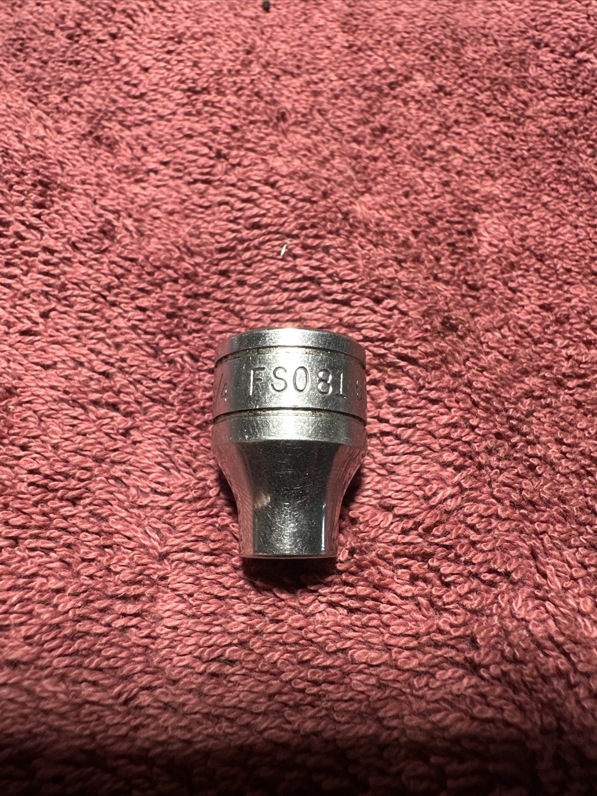 Snap-On 3/8″ Drive FS081 Chrome Metal 1/4″ 6 Point Socket