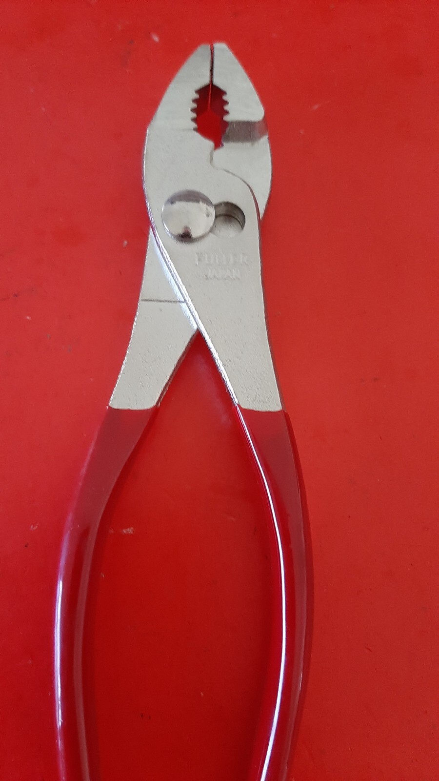 NOS Fuller 6.5″ Slip Joint Pliers Made in Japan Red Handle New old stock