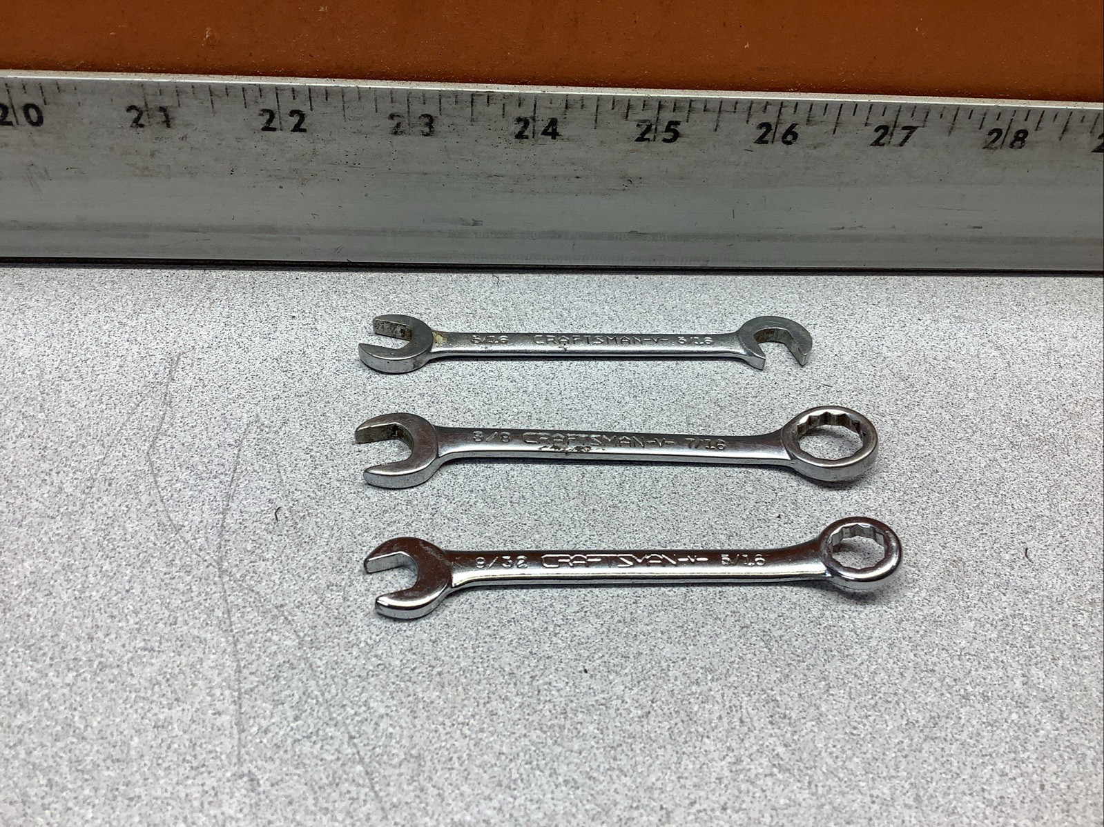 Craftsman 5/16″ x 9/32″, 3/8” x 7/16” Combination 5/16” Open End Ignition Wrench