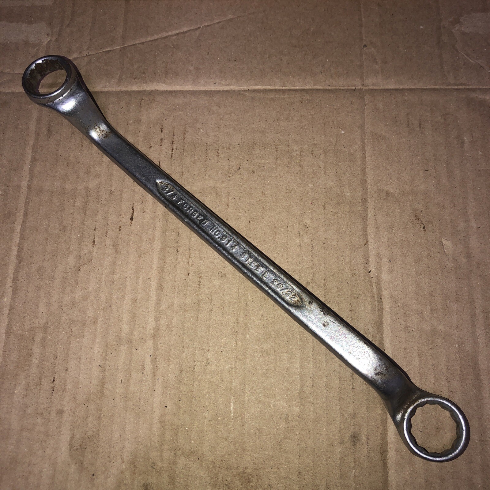 VintAge USA No. 914 3/4in. X 25/32in. Double Box End Offset Wrench Forged Steel