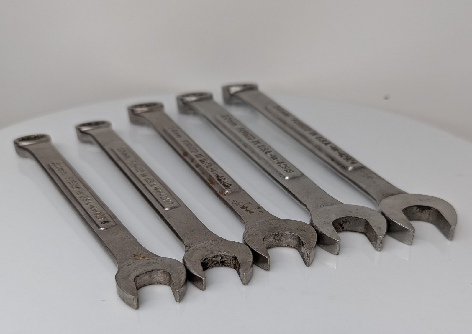 5 Vtg Craftsman Metric Offset Combination Wrench Set 12-16mm 42916-9, 42924
