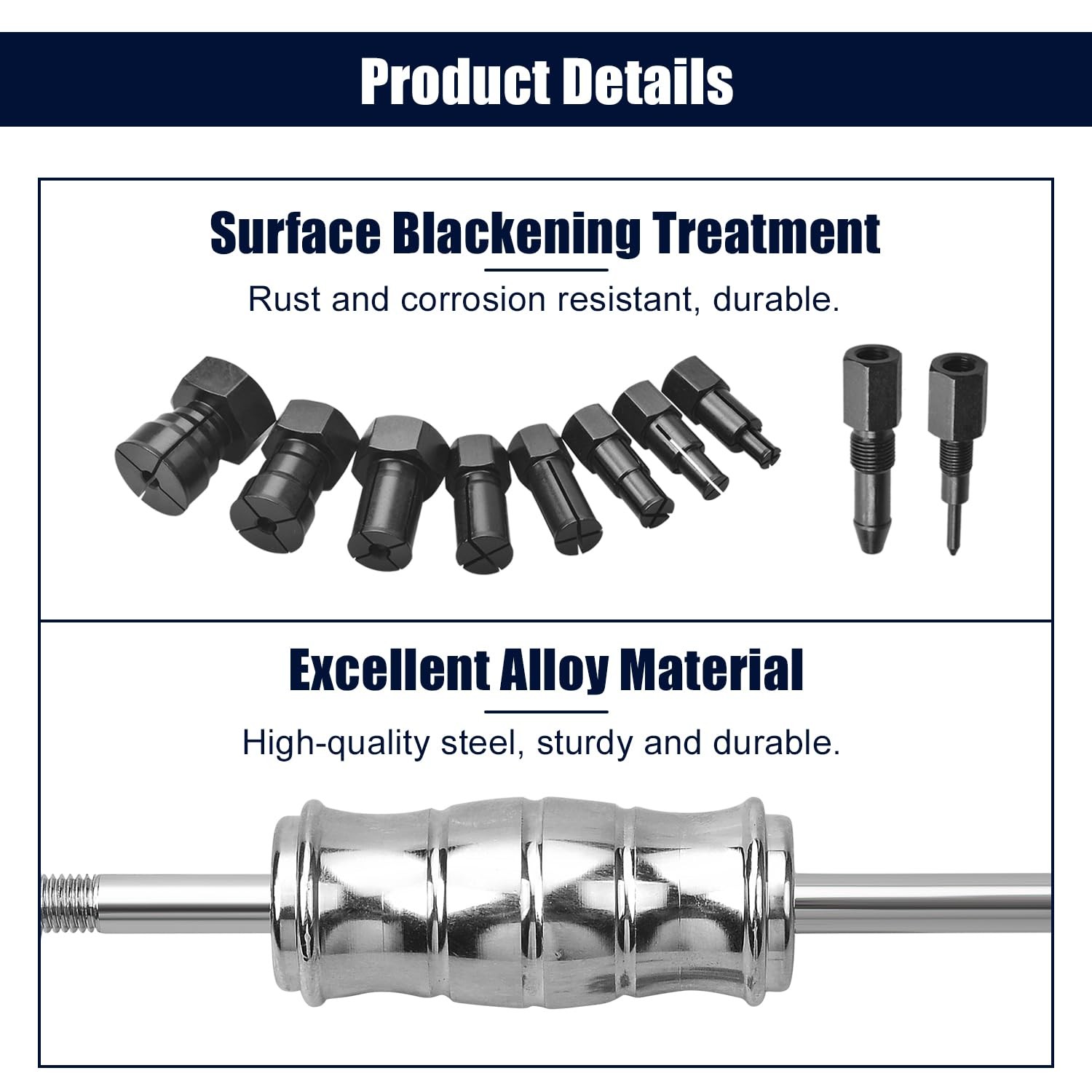 12pcs Blind Hole Bearing Puller Set 8-32mm Collet