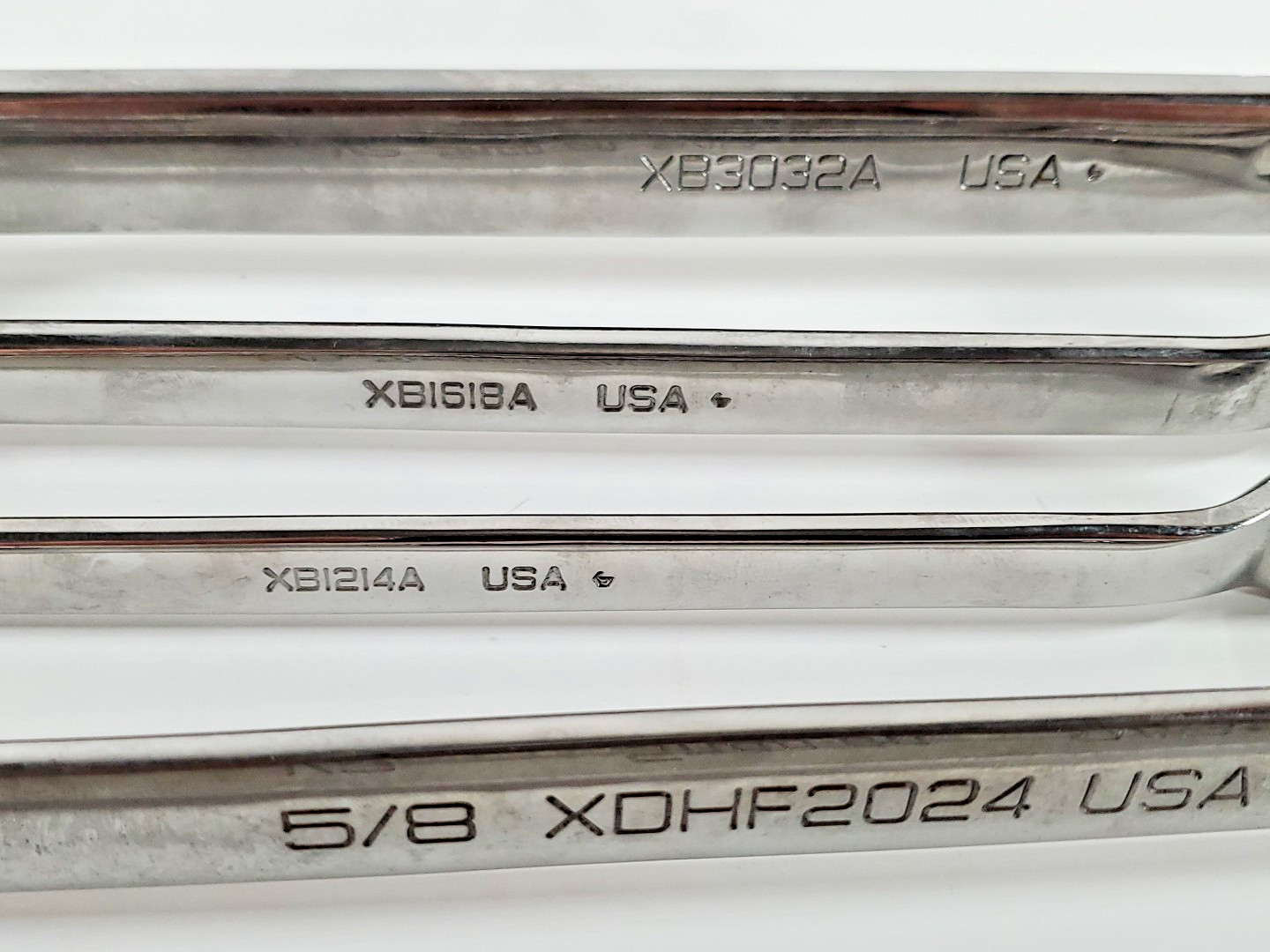 Snap-on Set Of 6 Double Box Wrenches 3 Flank 3/8 to 1 & 3 Offset 3/8 to 3/4