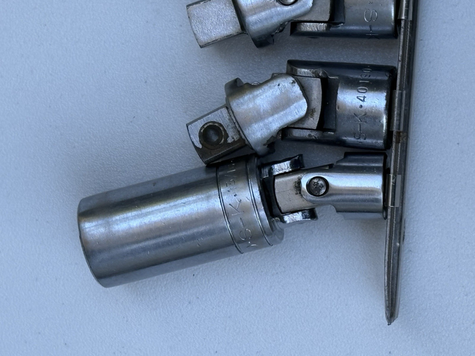 Lot of 7 SK Tools (S-K) Universal Joints, Swivels & Adapters – Made in USA!