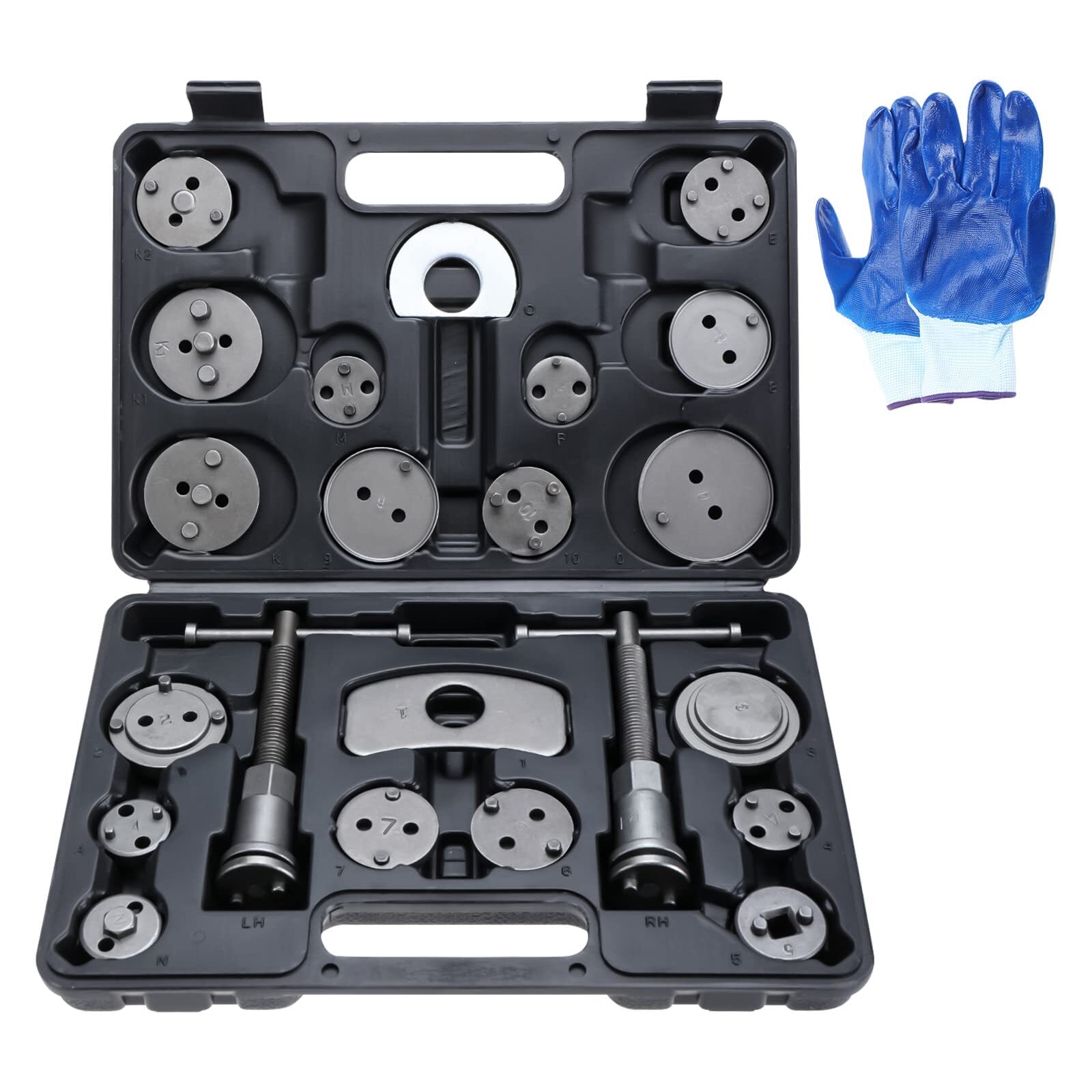 24PCS Disc Brake Caliper Wind Back Tool Piston Pad Compressor Rewind Tool Set US