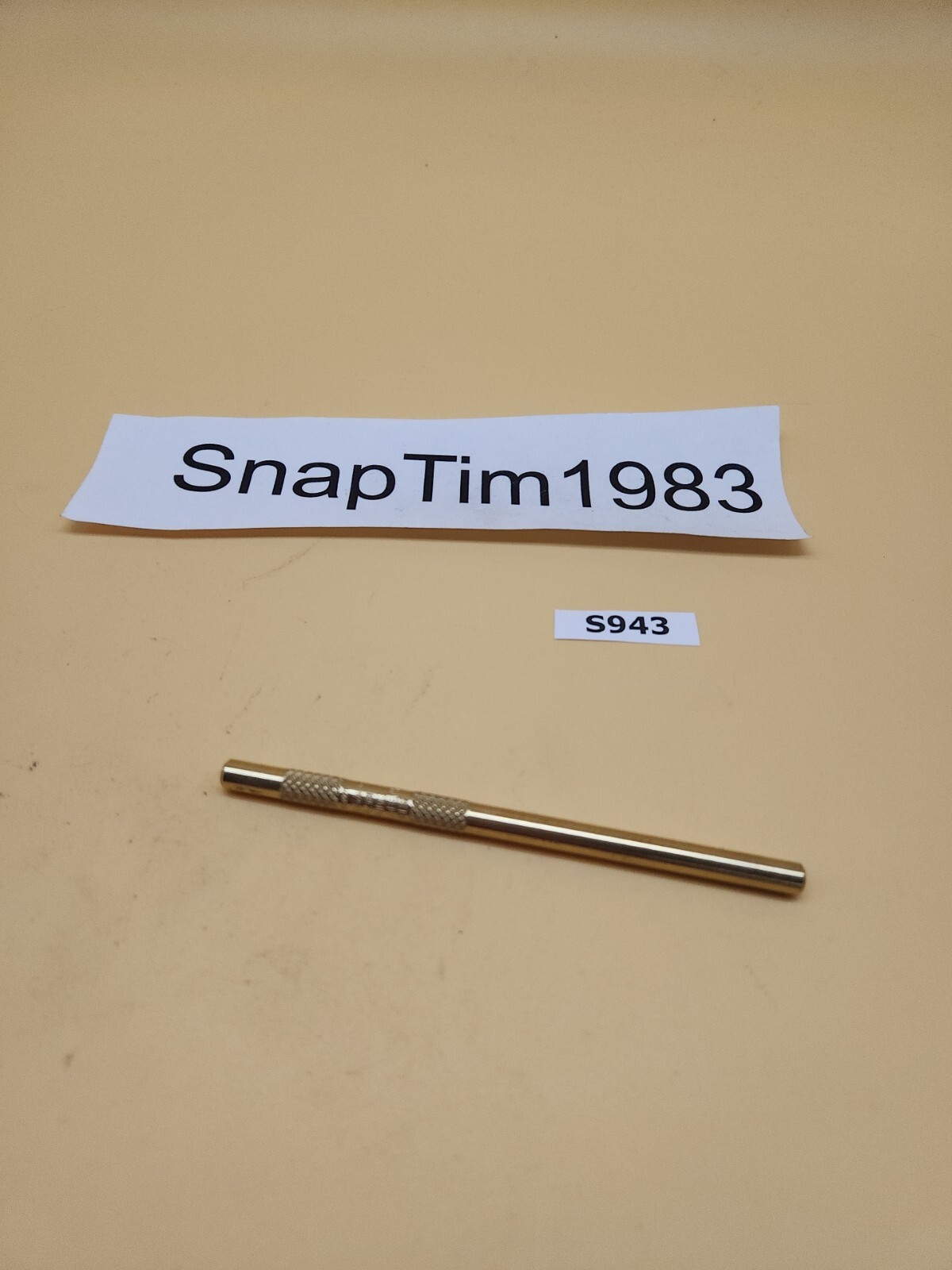 Snap-on Tools 1/4″ Diameter 4″ Long Brass Drift Punch PPB4.58 USA