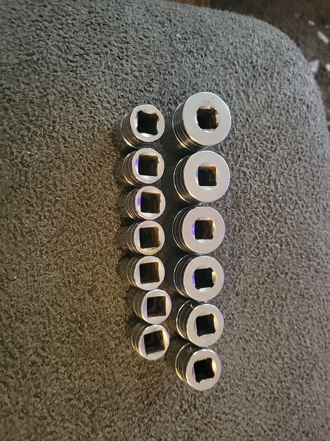 Snap On 13Pc SAE 1/2 Drive Shallow Socket Set 3/8″- 1 1/8″ 6Pt TW121 To TW361