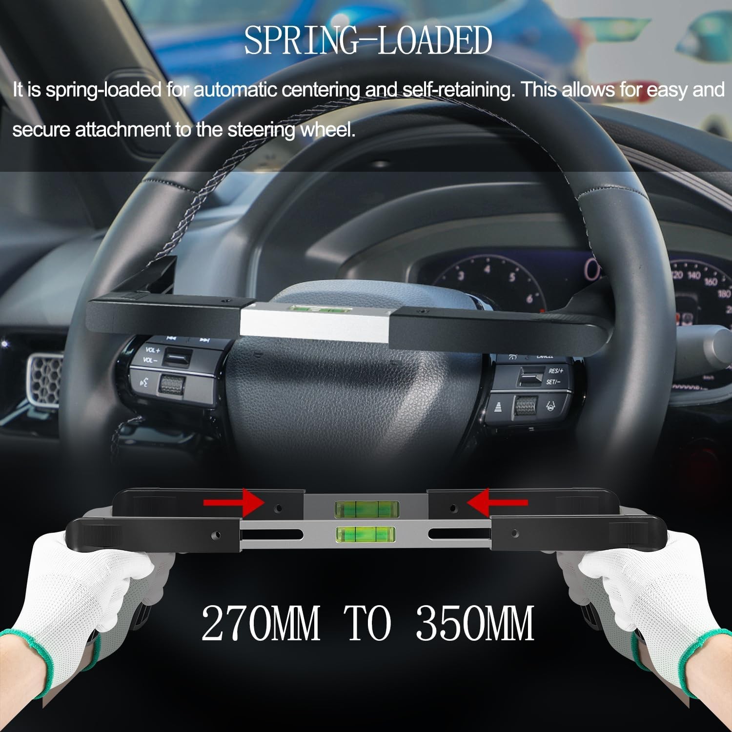 Steering Wheel Level Tool for All Cars and Trucks Steering 170-250mm 270-340mm