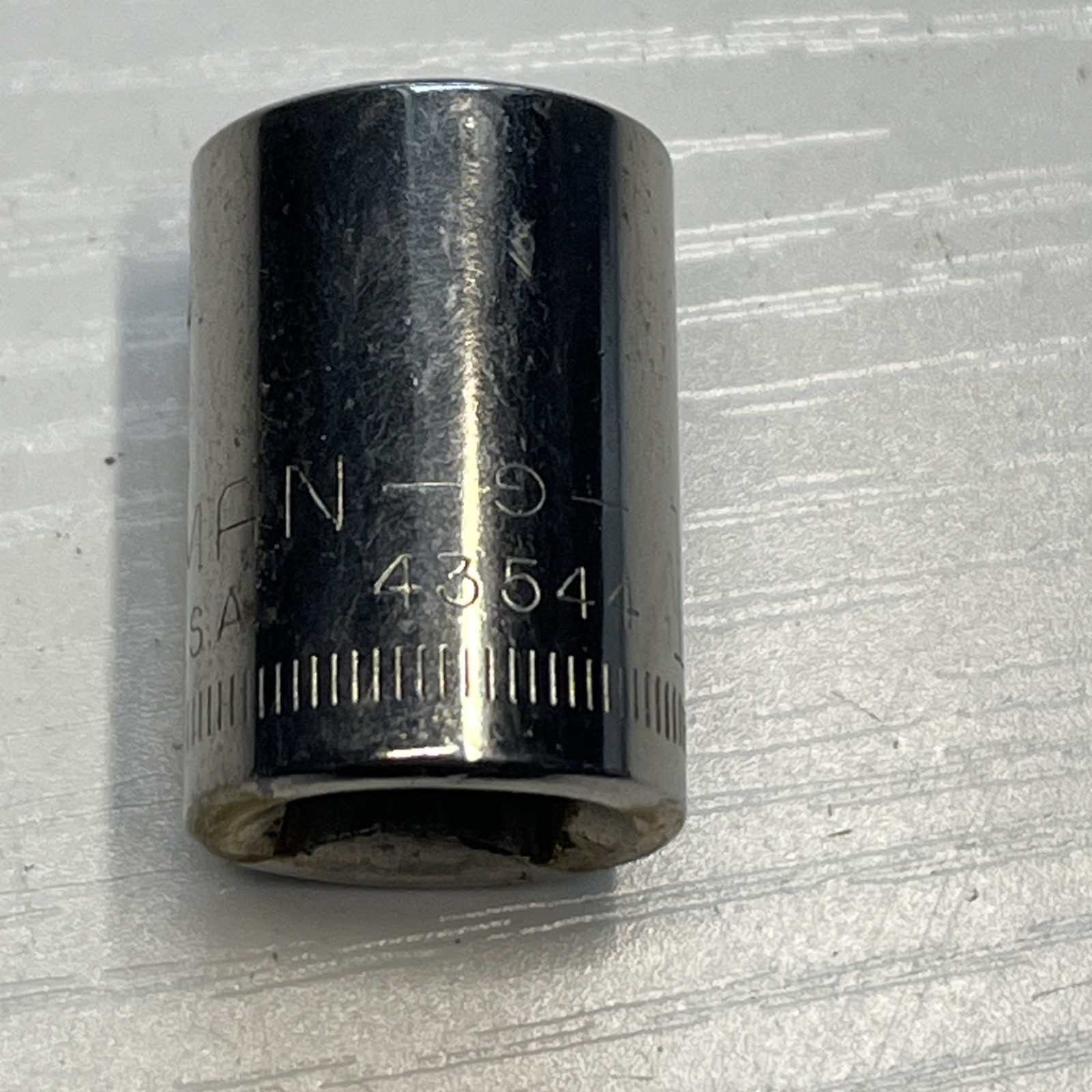 Craftsman USA 12mm 6 Point 3/8″ Drive Shallow Socket 43544 Inverted G