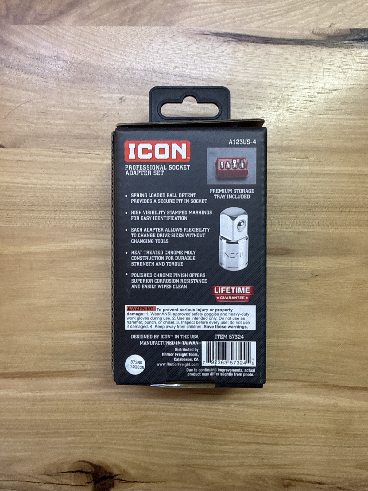 NEW ICON 4 pc Professional Socket Adapter Set A123US-4 57324, NEW