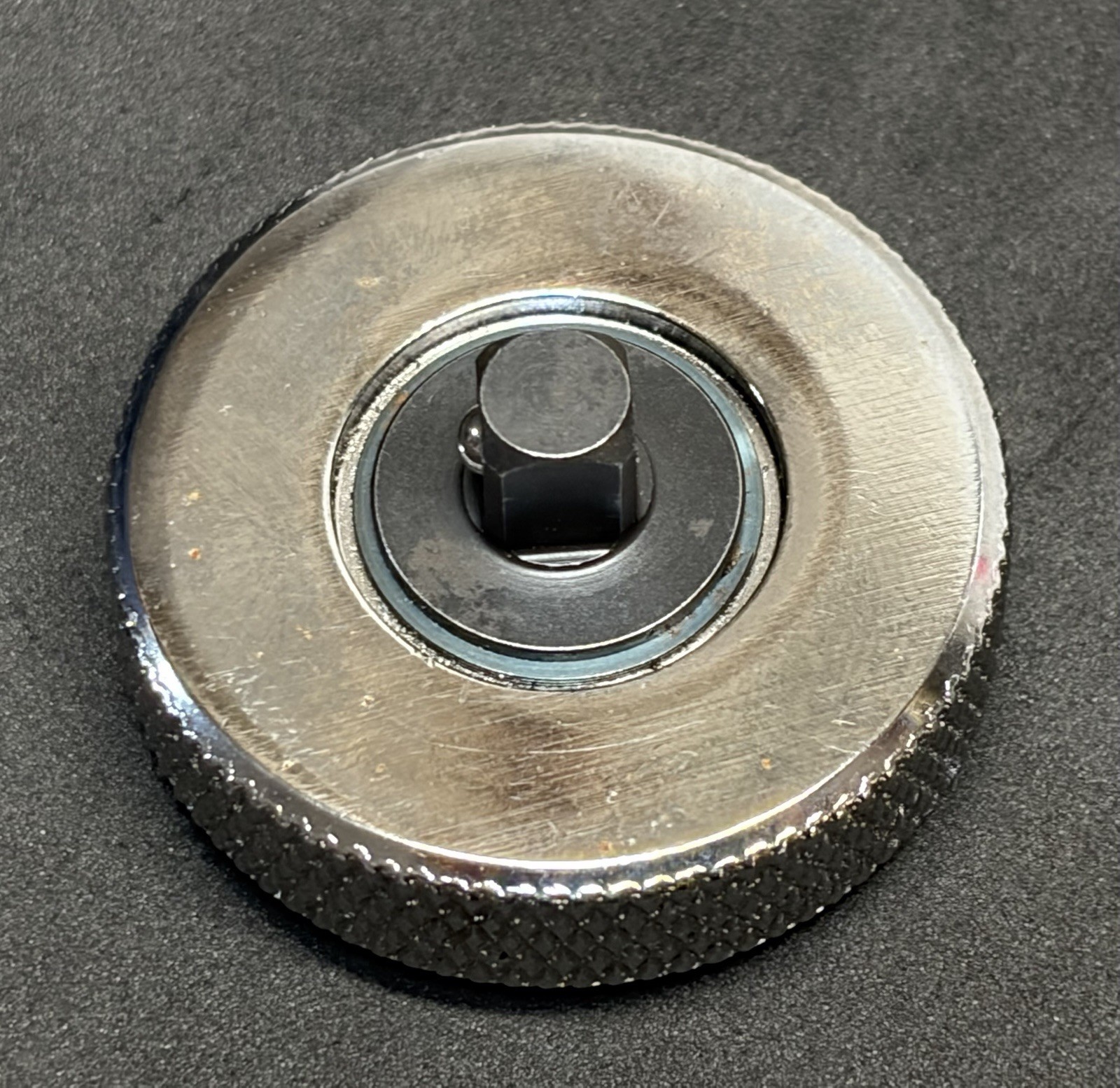 NICE! Snap On 1/4″ Dr. Finger Tip Ratchet Thumb Wheel Round Spinner TS72