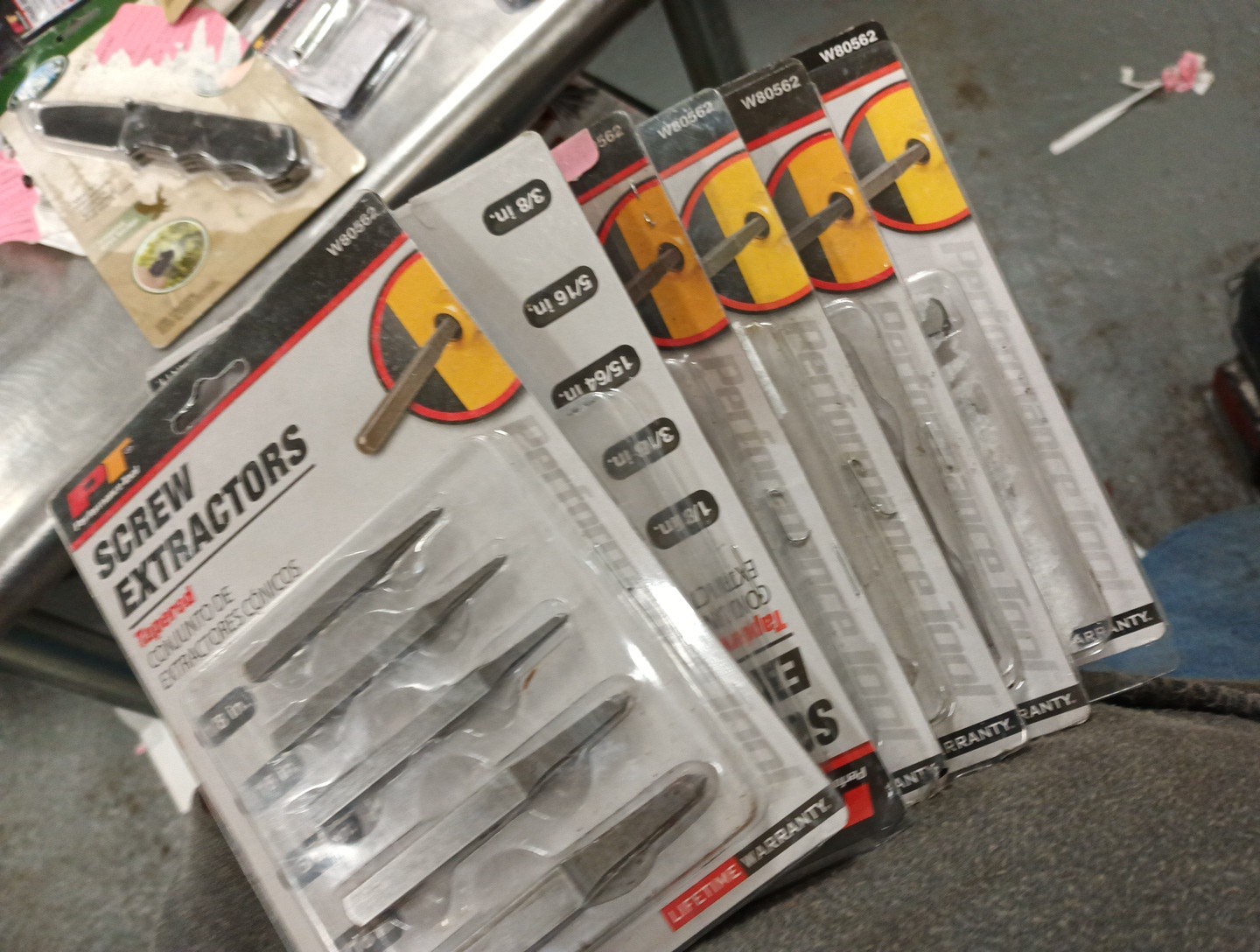 6 Sets, Performance Tool W80562 Screw Extractors, 9178
