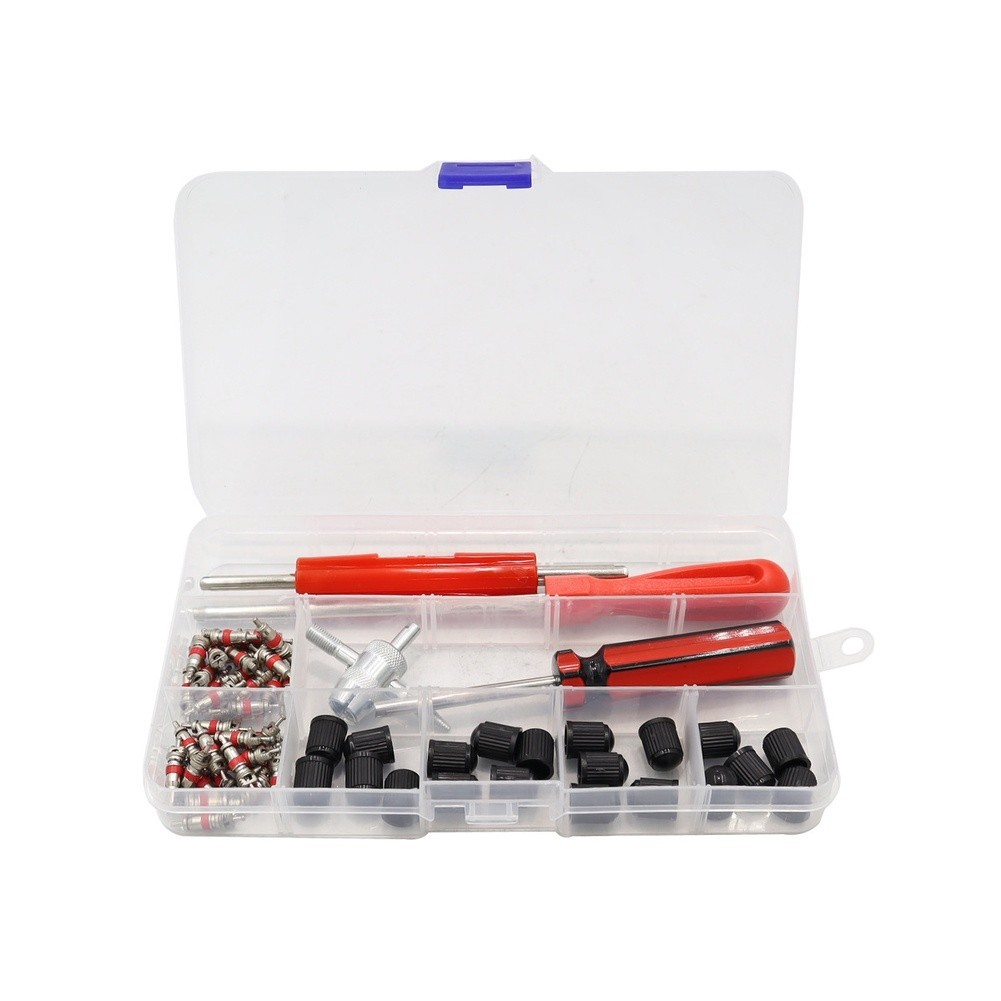 For Roadside Tire Repair Tire Valve Kit Core Removal Tool Copper Valve Cores