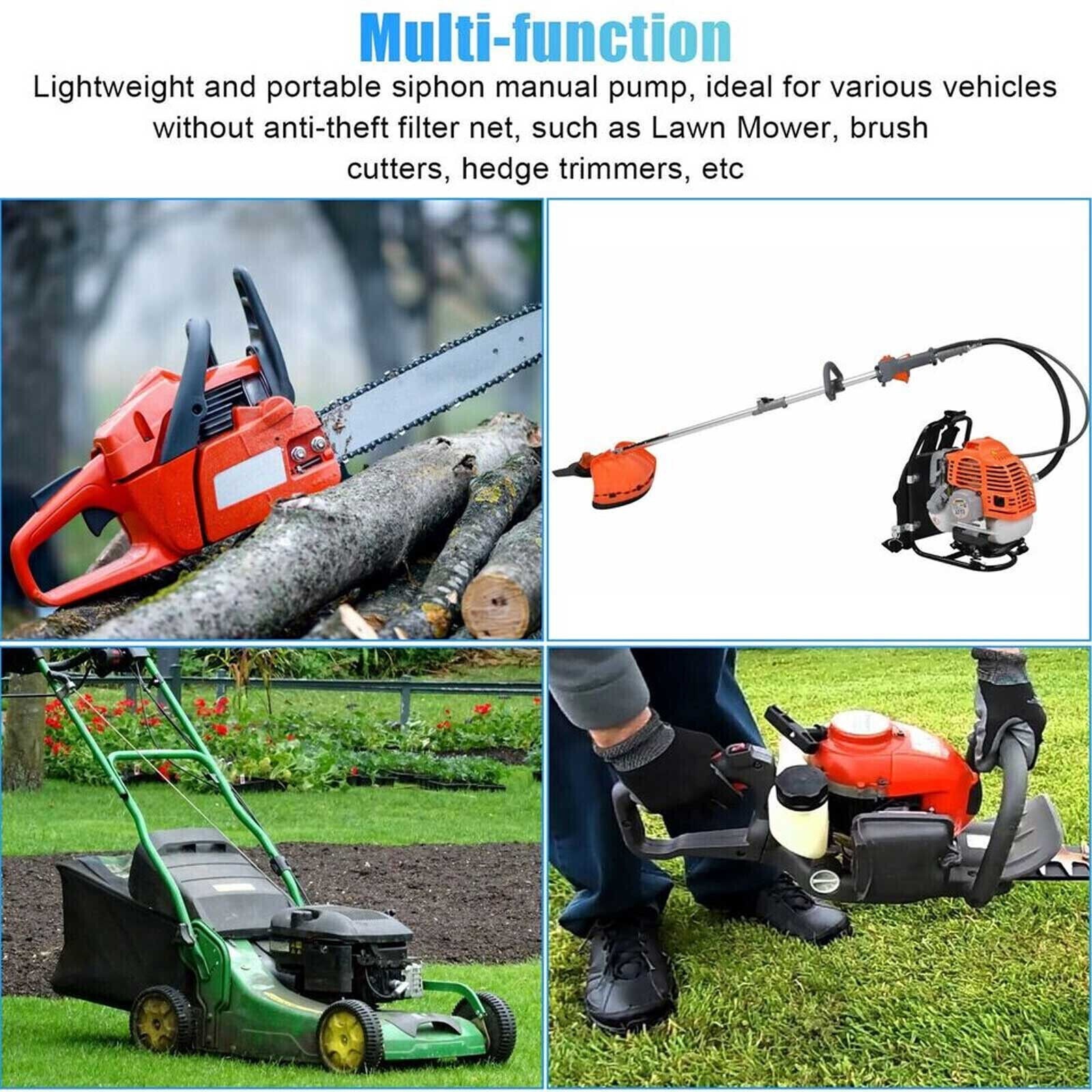 9.8ft Transfer Siphon Pump Gasoline Siphone Hose Oil Water Fuel Transfer Pump