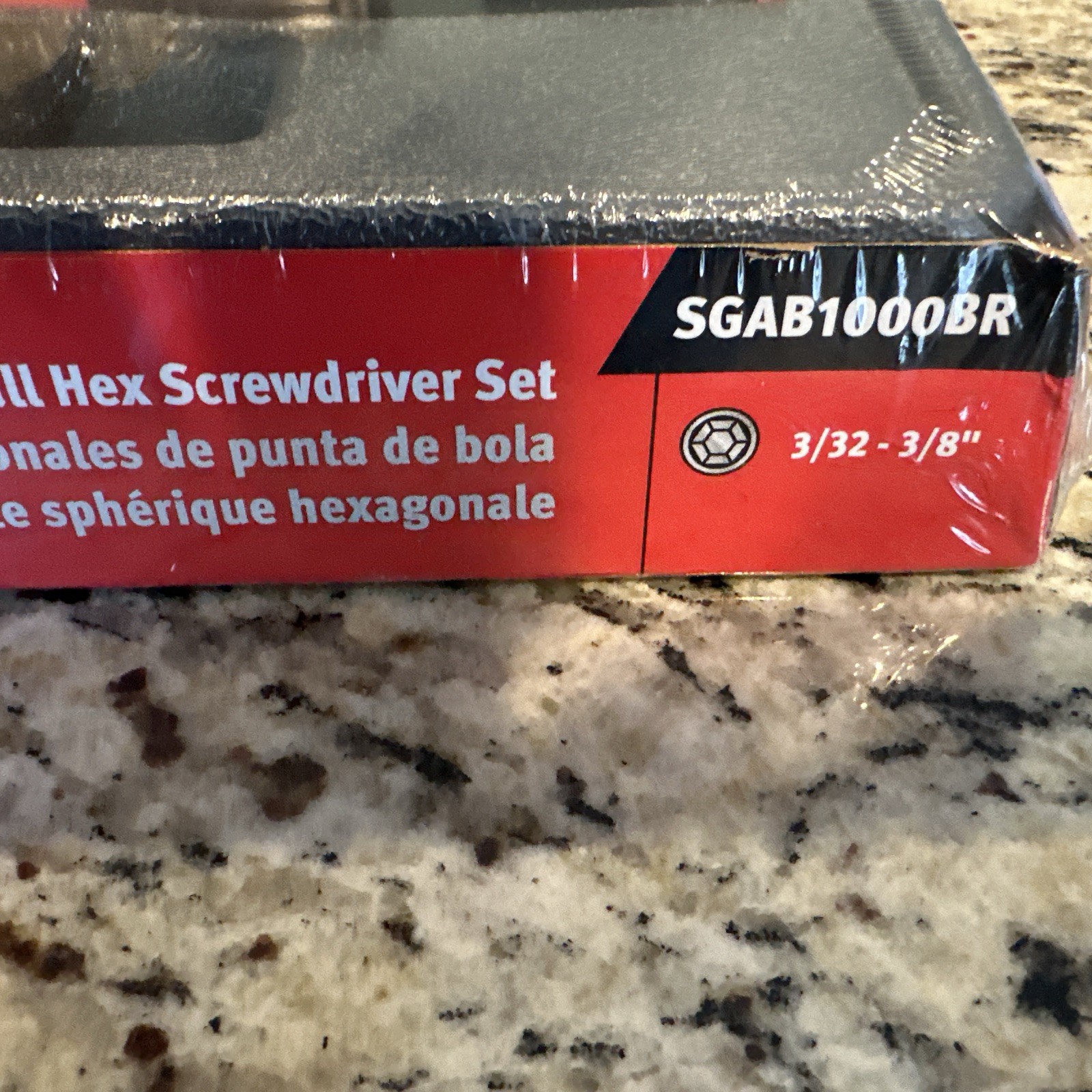 Snap-on Tools USA NEW 10pc RED Soft Grip SAE Ball Hex Screwdriver Set SGAB1000BR