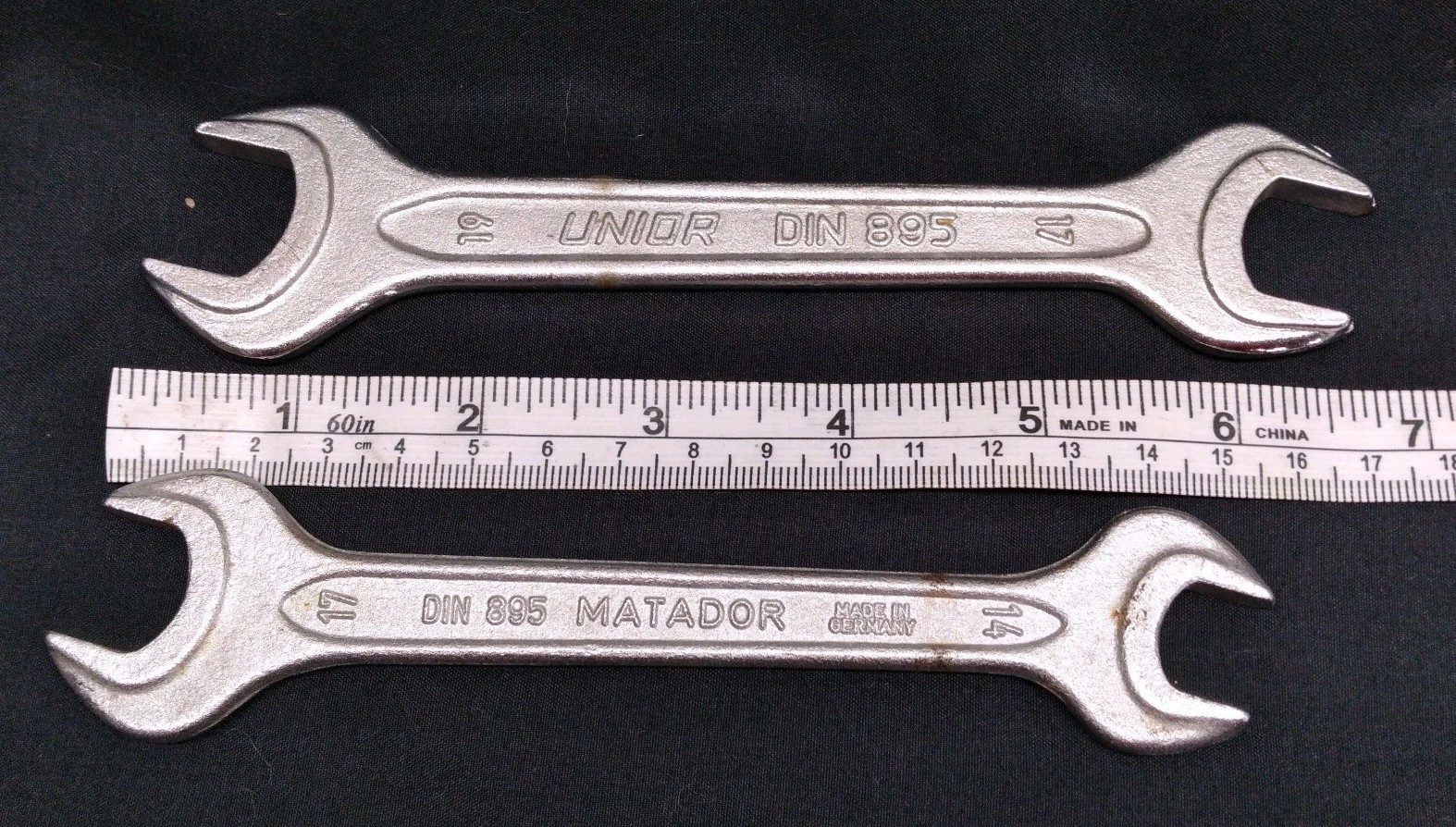 Mercedes-Benz Walter Wrenchs (17mm x 19mm) UNIOR (14mm x 17mm) Matador DIN 895