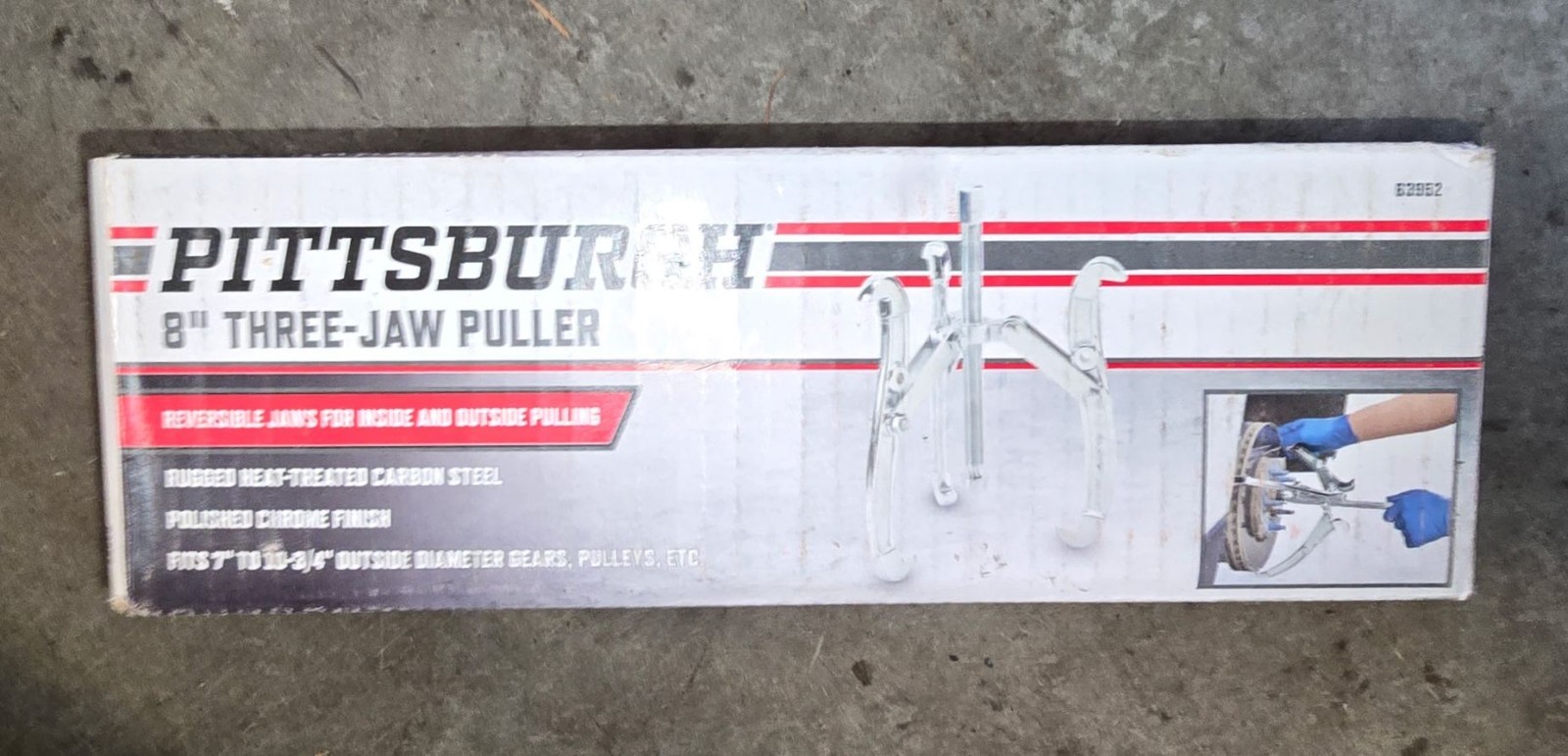 Pittsburg 8″ 3 Jaw Puller 63952