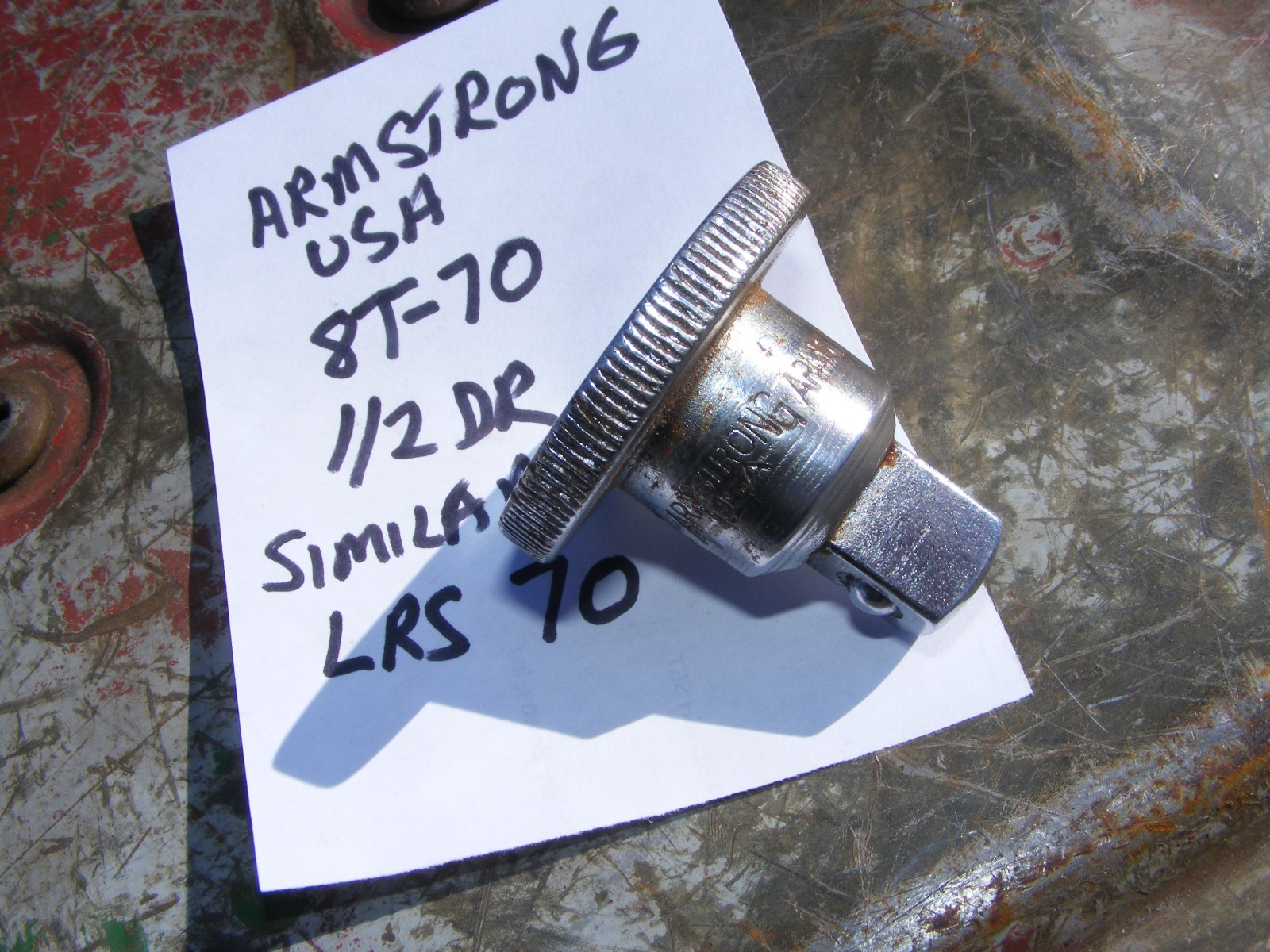 1/2 dr ratchet spinner thumbwheel adapter armstrong 8t-70
