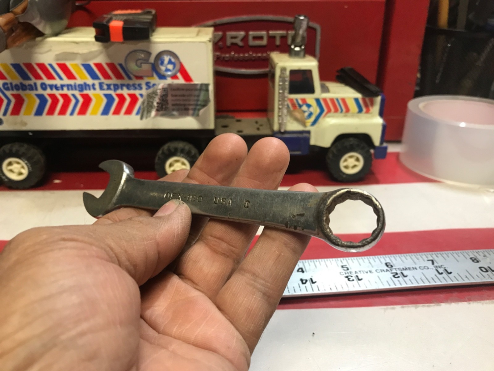 Snap on wrench stubby 9/16” OEX180 VINTAGE date 1951 IIII
