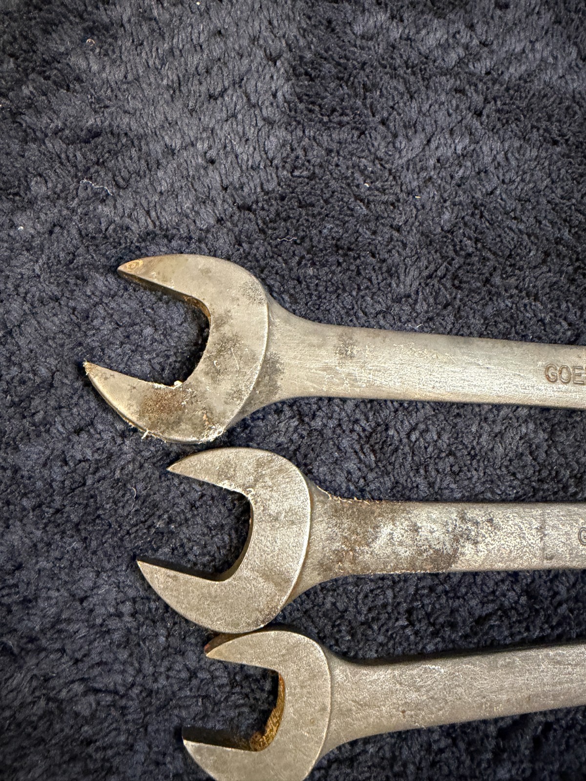 Snap-on 6 Piece Combination Wrench Set, GOEX See description for sizes. USED