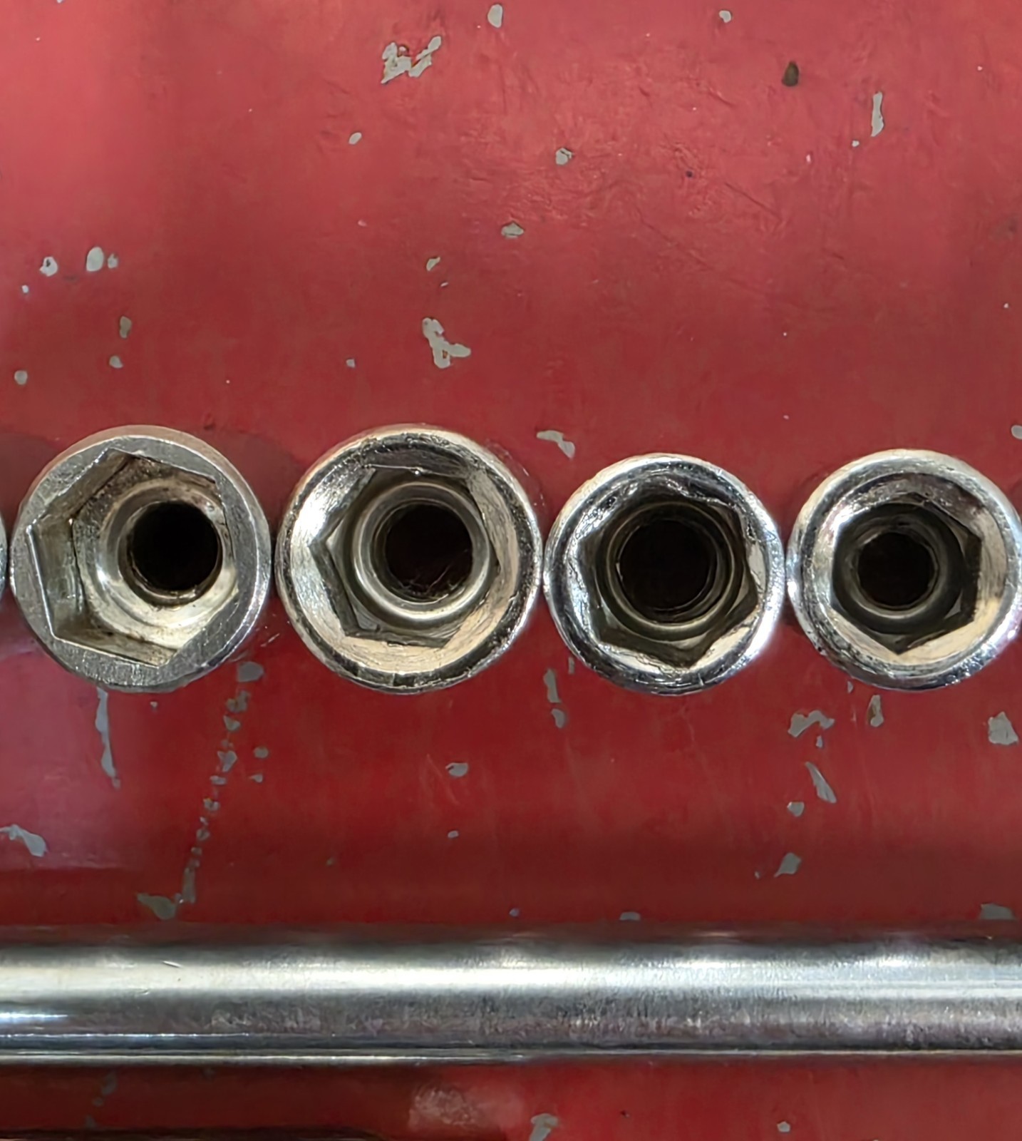 Unbranded 1/4″ Dr 19pc SAE Socket Set 6pt 8pt NonUSA 5/32″-1/2″ Mostly Taiwan