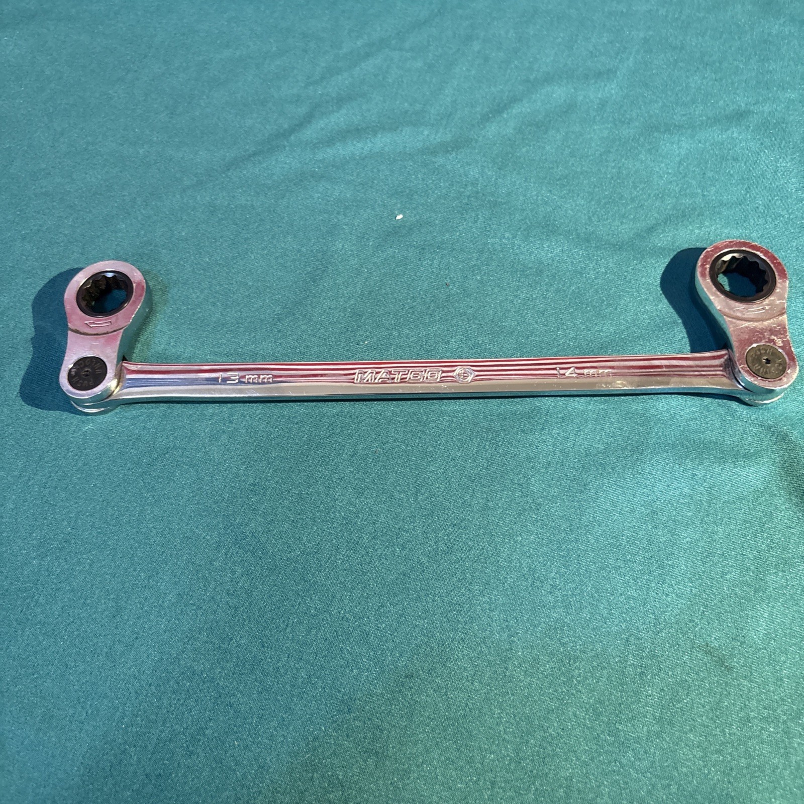 Matco Tools Ribxlm1314Double Box End Locking Ratcheting Wrench 13mm 14mm