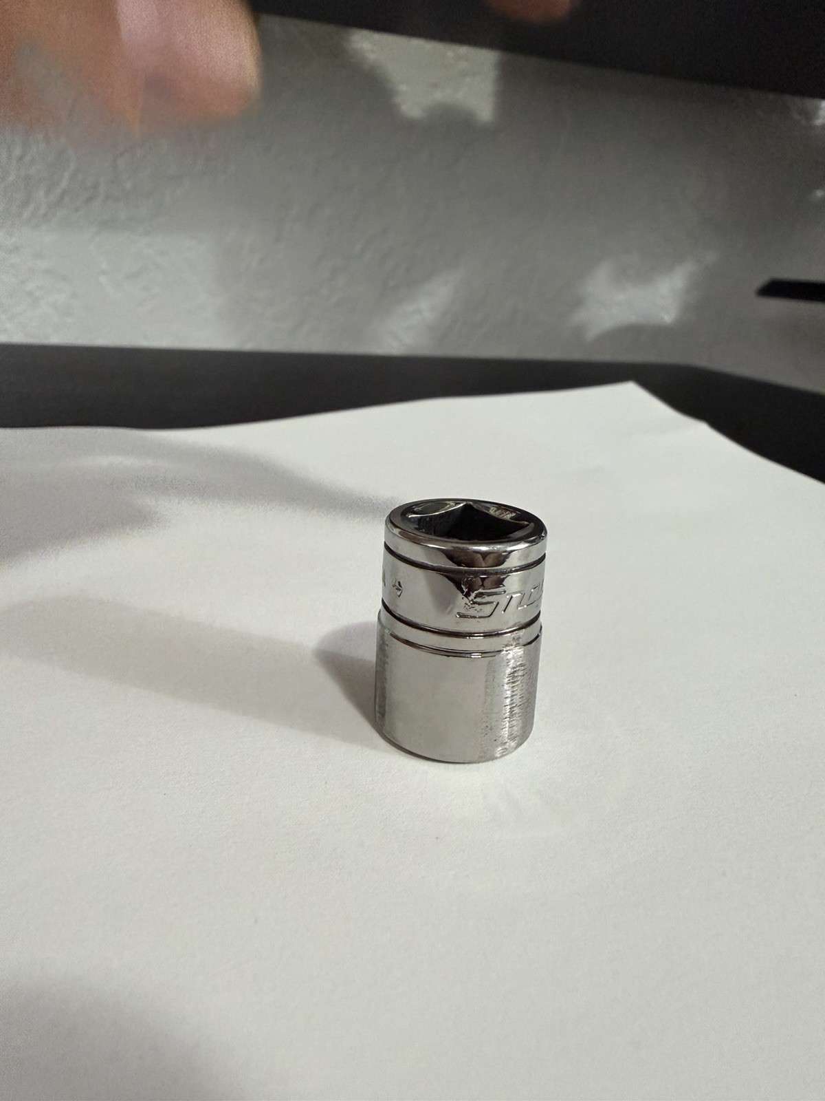 Snap-On Chrome Socket F161 1/2″ SAE 12pt 3/8″ Drive Shallow Mechanic Tool