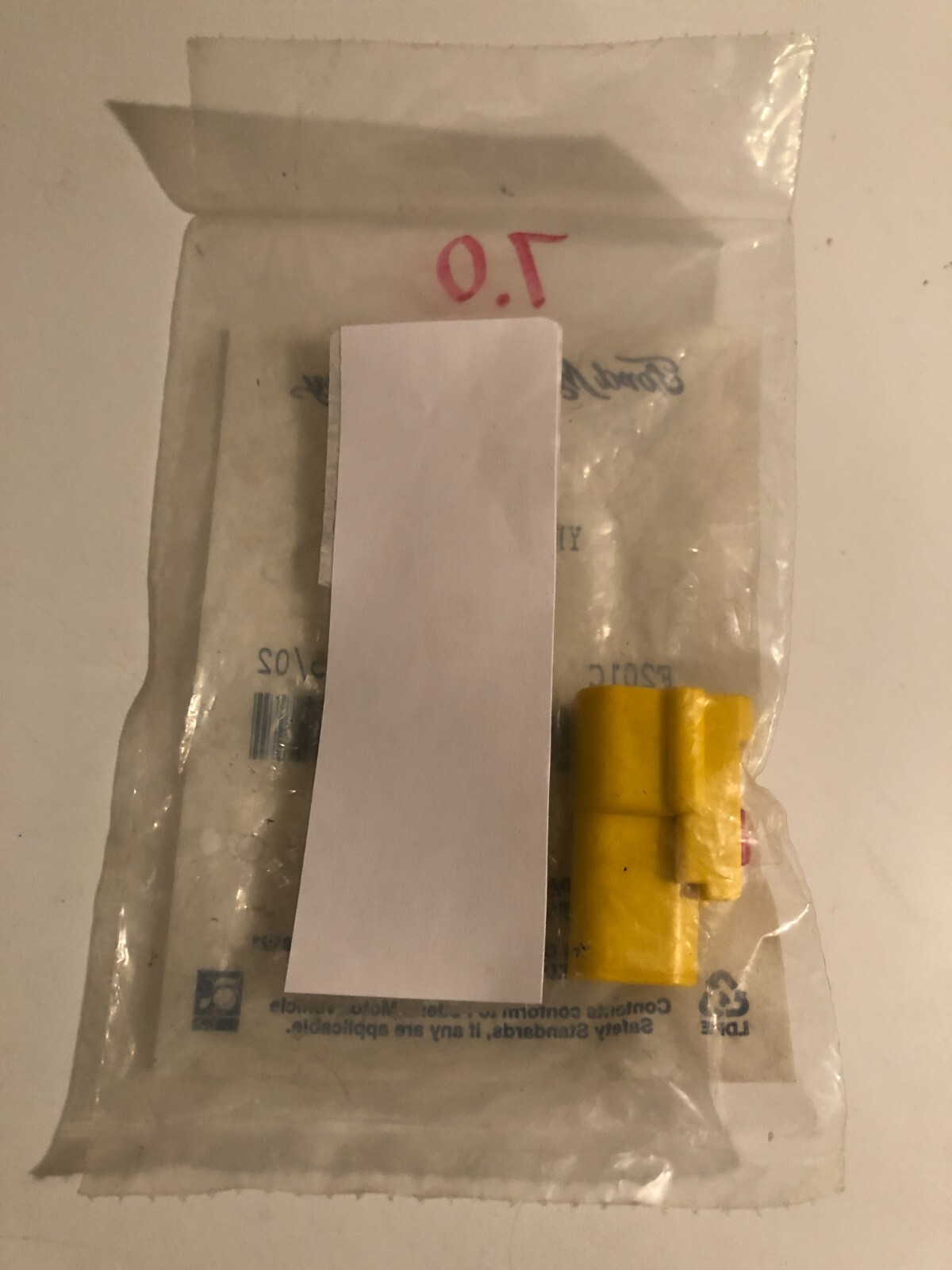 FORD Genuine OEM YF1Z-14B022-AA SRS Side Bag Light Eliminator Resistor Connector