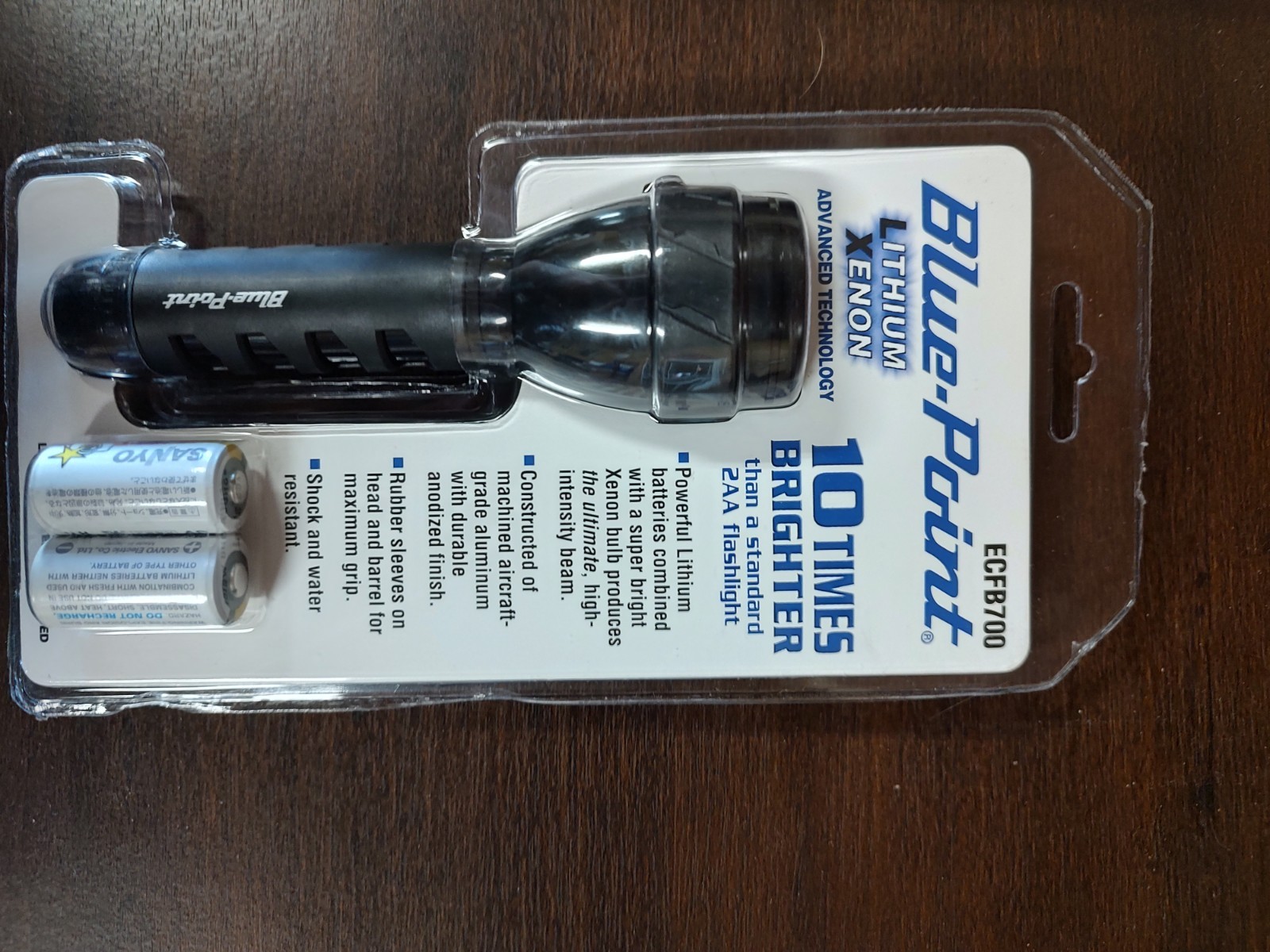 Blue Point/snap on Lithium Xenon flashlight.