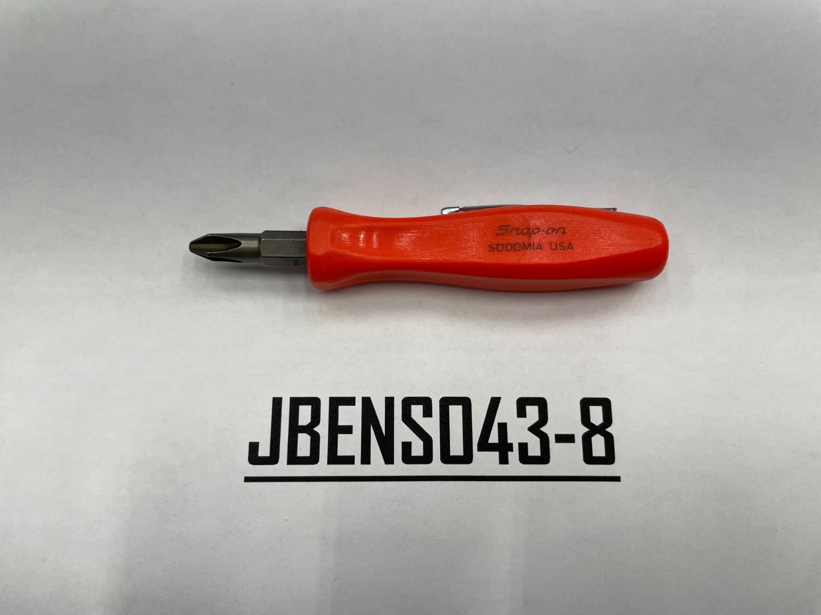 Snap-on Tools USA NEW ORANGE Reversible Magnetic Bit Pocket Screwdriver SDDDM1AO