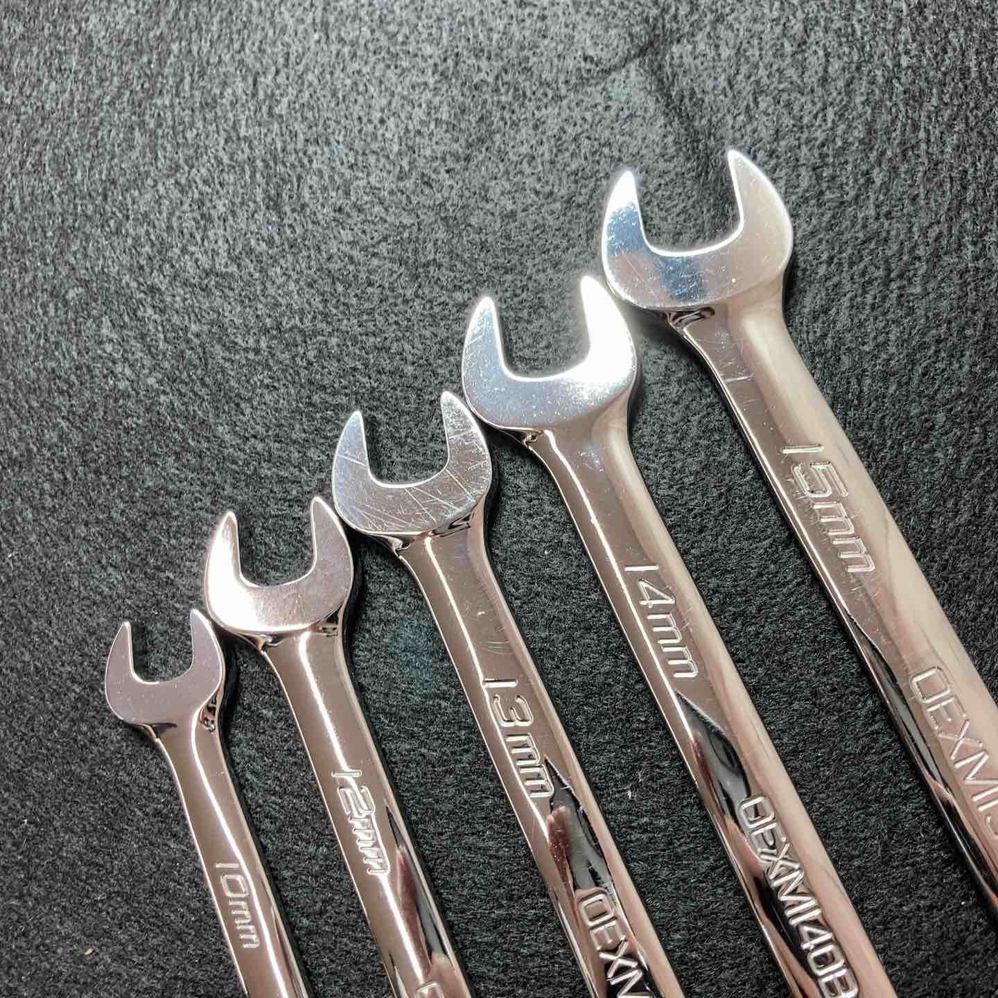 Snap On OEXM100B/120B/130B/140B/150B Frank Drive Combination Wrench 5-Piece Set