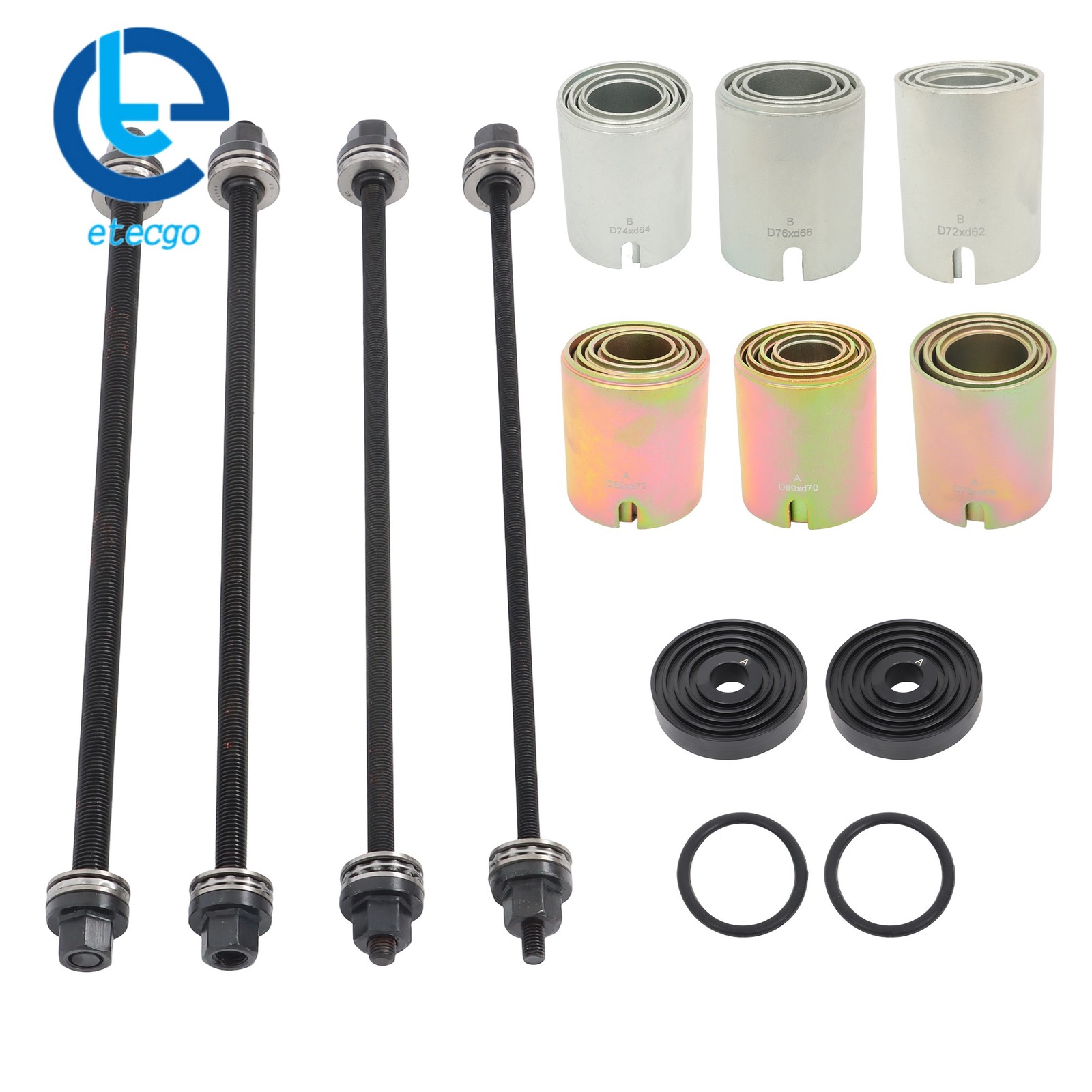 26PCS Universal Press And Pull Sleeve Kit Bush Bearing Removal Insertion Tool