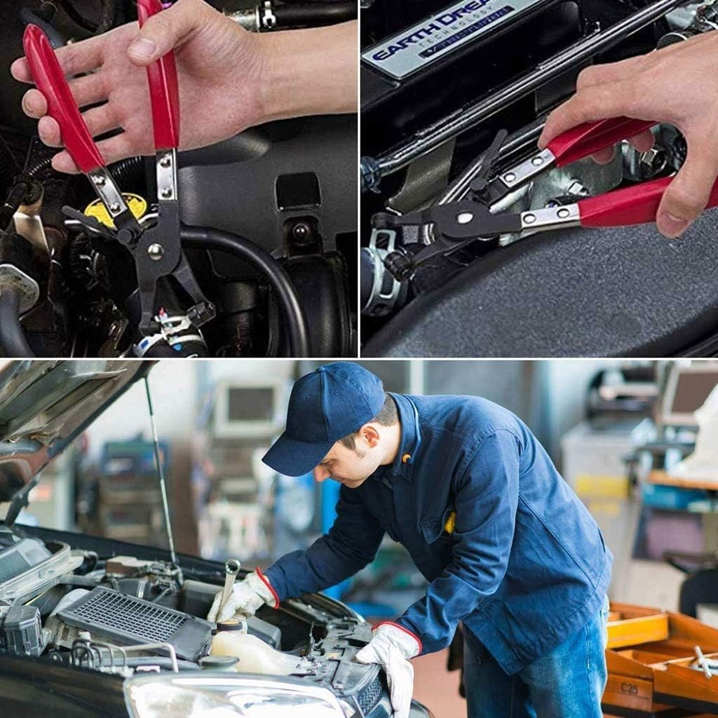45° Angle Flat Belt Hose Clamp Plier and Wide & Flat band Hose Clamp Plier fo…